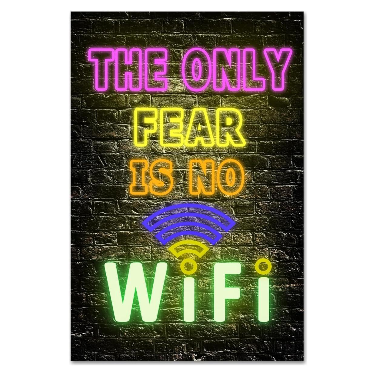 Arte de Pared Lienzo Retro FENSOKSOI 40x60 cm Luces Neón