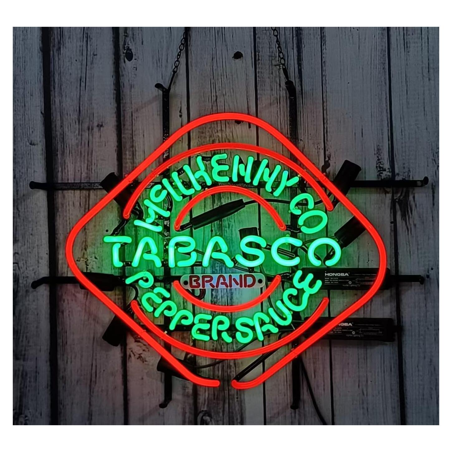 Cartel de Neón Rectangular MeiLi Tabasco 58x50 cm