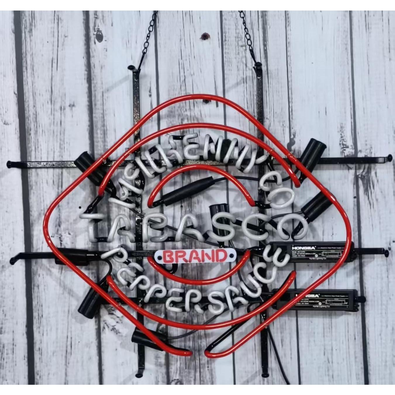 Cartel de Neón Rectangular MeiLi Tabasco 58x50 cm