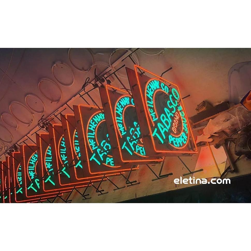 Cartel de Neón Rectangular MeiLi Tabasco 58x50 cm