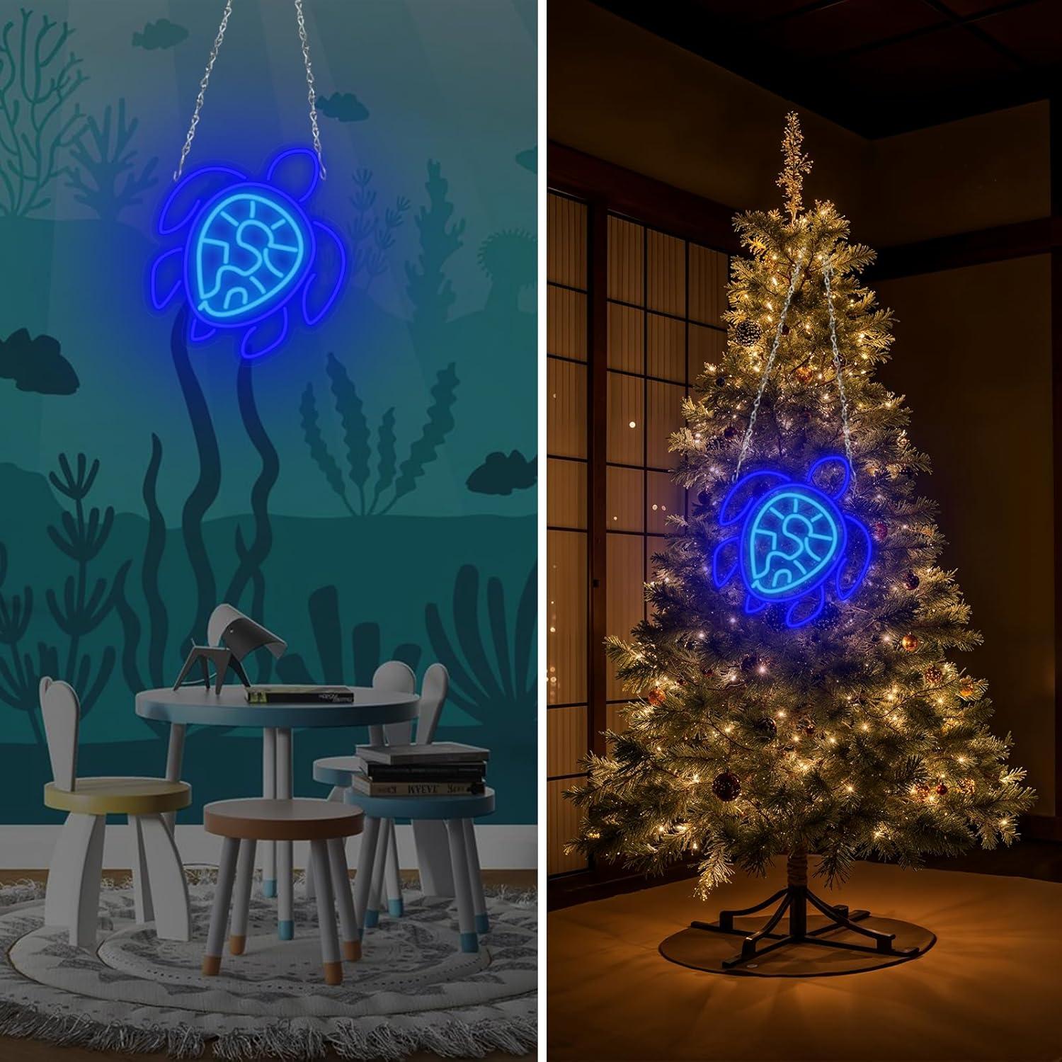 Lámpara de Pared Tortuga Marina Azul GTOTd - Luz LED Decorativa