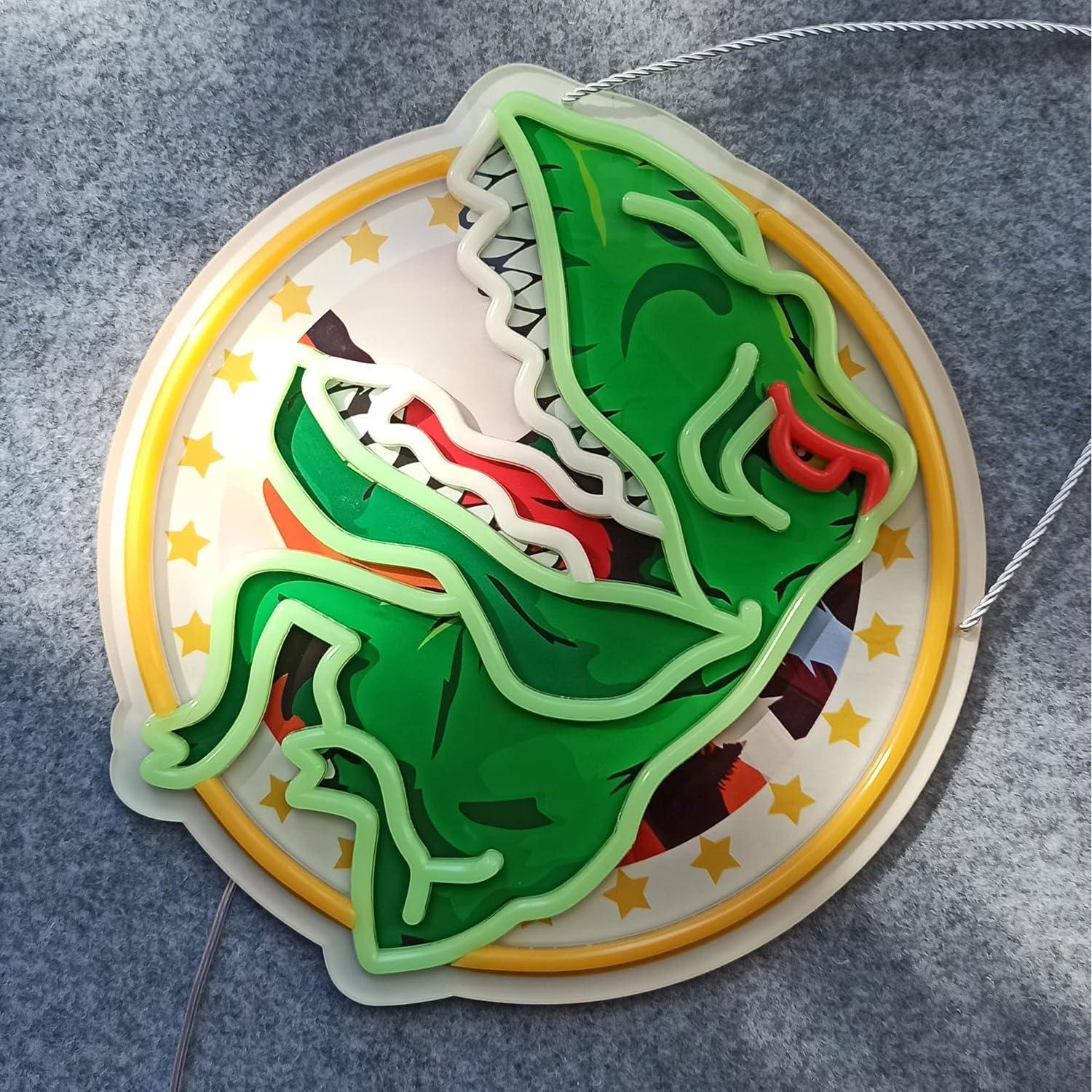 Letrero de Neón Tyrannosaurus Rex 33x33cm para Pared