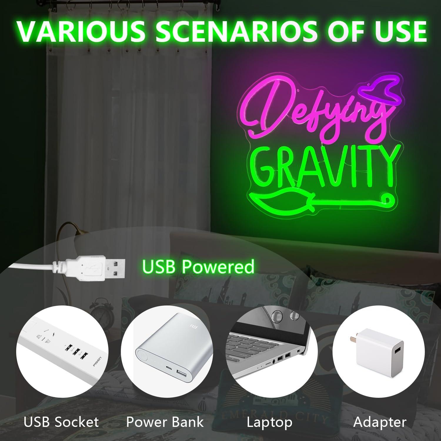 Cartel de Neón Bruja Jeanchrl Dimmable 42.8x33.2cm