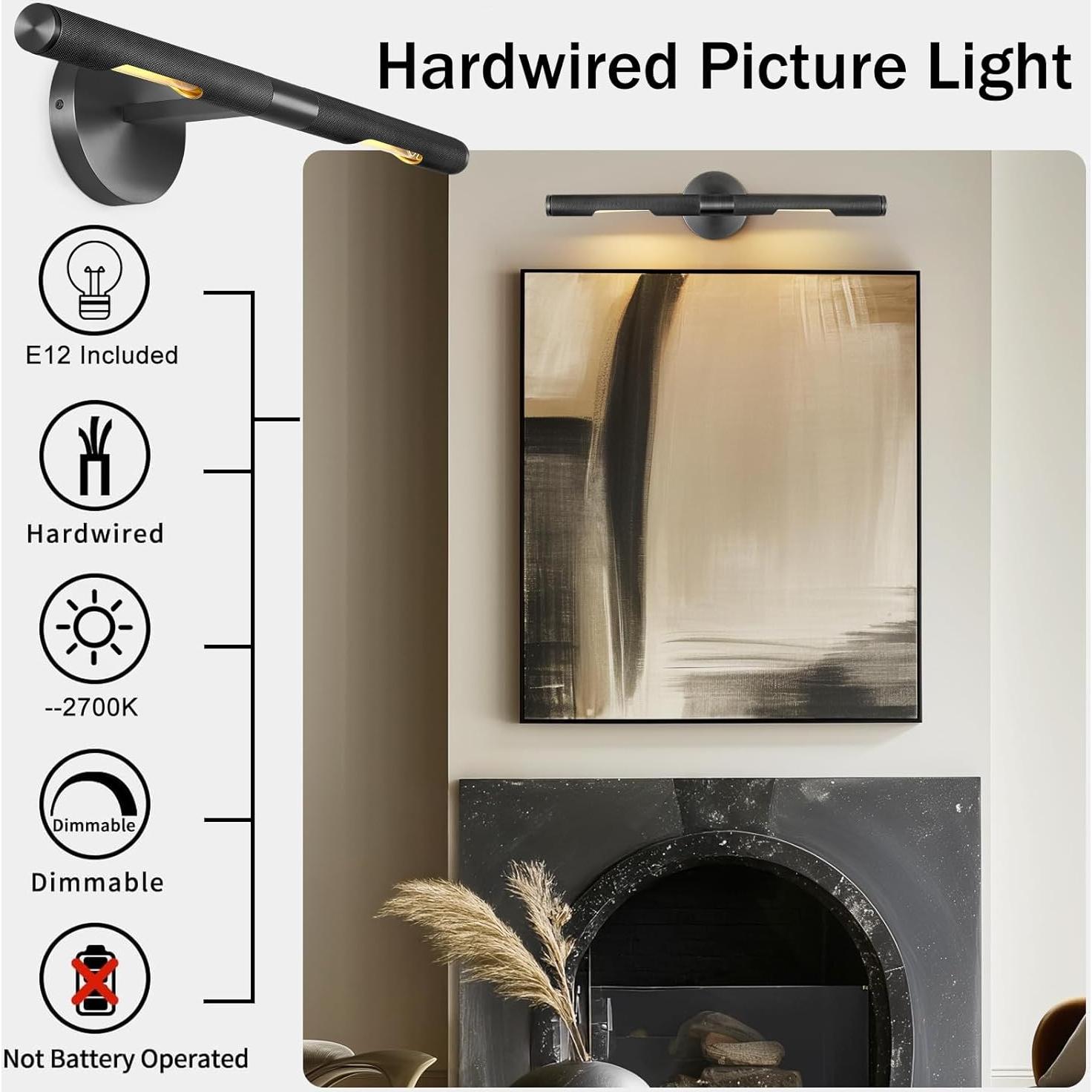 Luz de Imagen Fija 60.96cm Negra SKFWAITKW Regulable