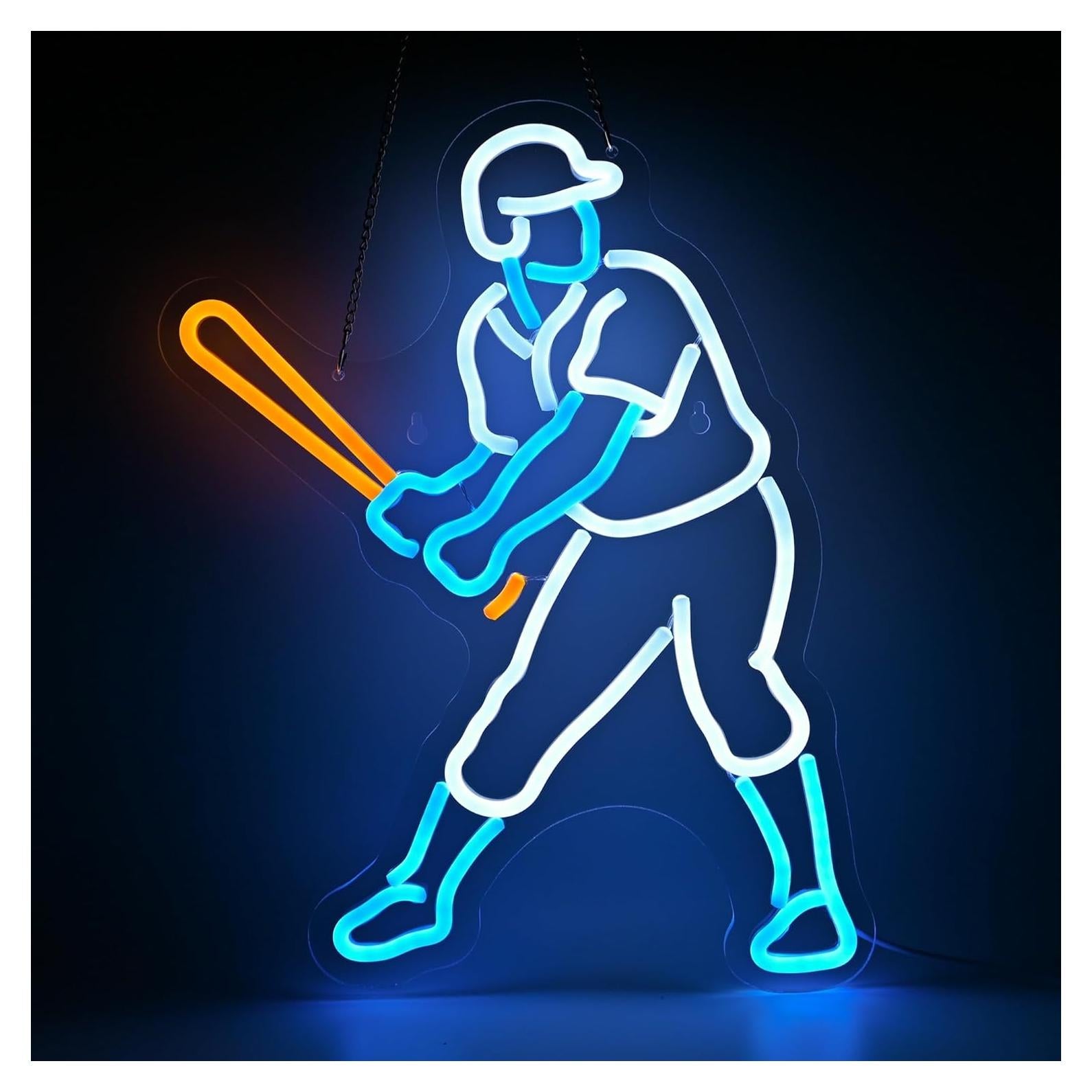 Luz de Neón LED de Béisbol RedGloBee 42.4x33 cm USB