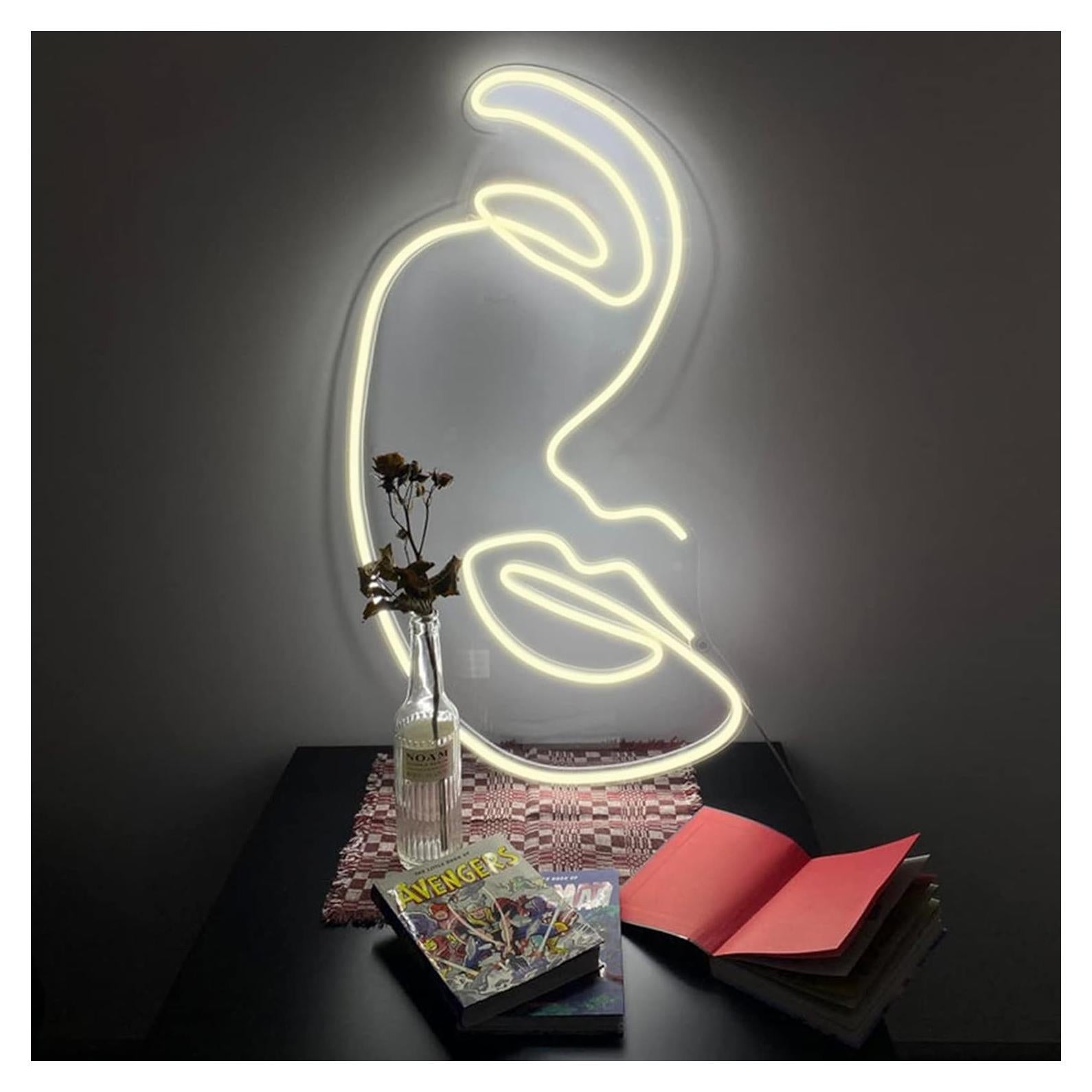 Letrero de Neón Cara CocooTu 32x43 cm Luz LED Decorativa