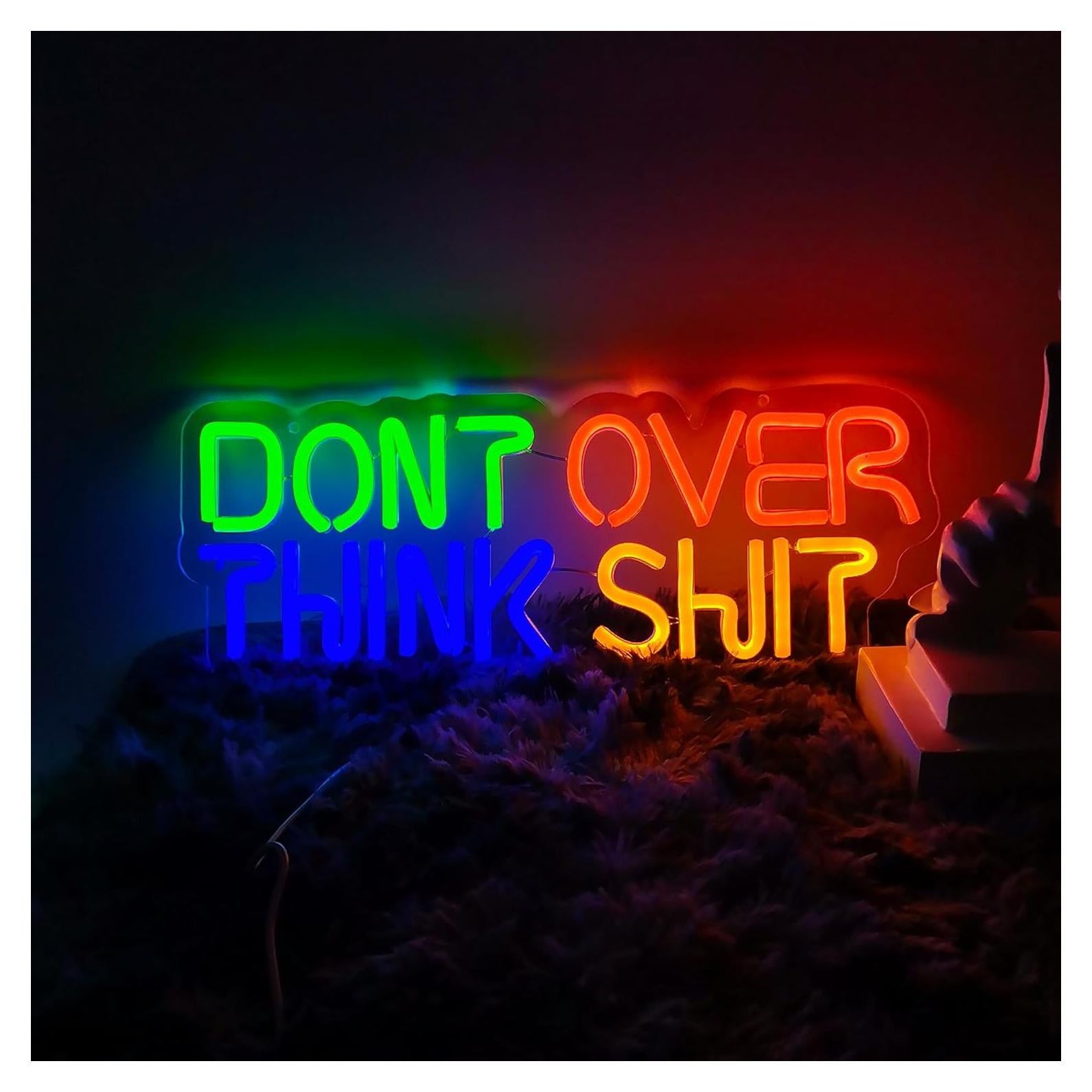 Letrero de Neón LED LAXUEDEER USB 43.69x19.30cm Azul