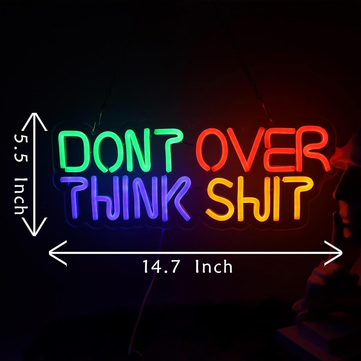 Letrero de Neón LED LAXUEDEER USB 43.69x19.30cm Azul