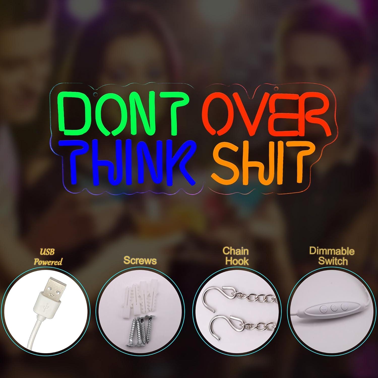 Letrero de Neón LED LAXUEDEER USB 43.69x19.30cm Azul