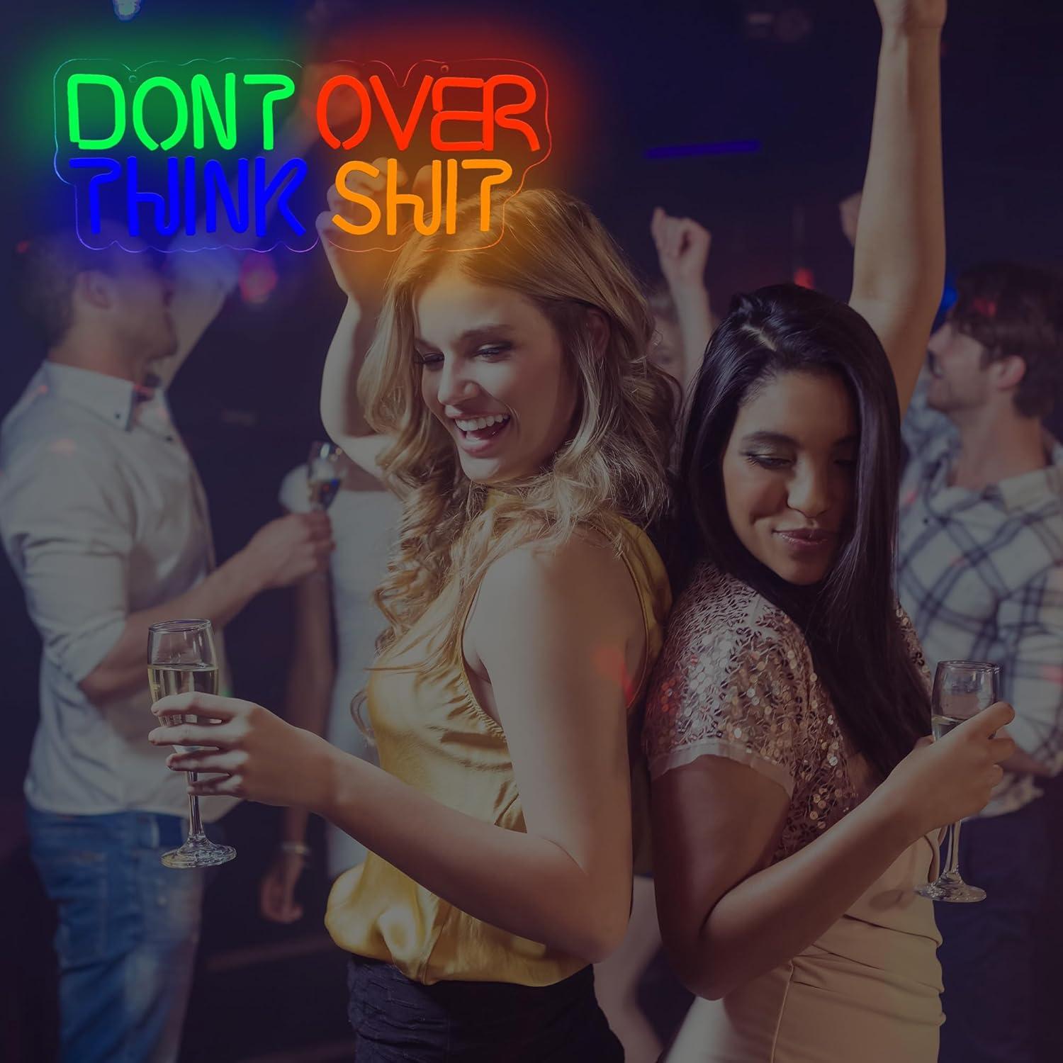 Letrero de Neón LED LAXUEDEER USB 43.69x19.30cm Azul