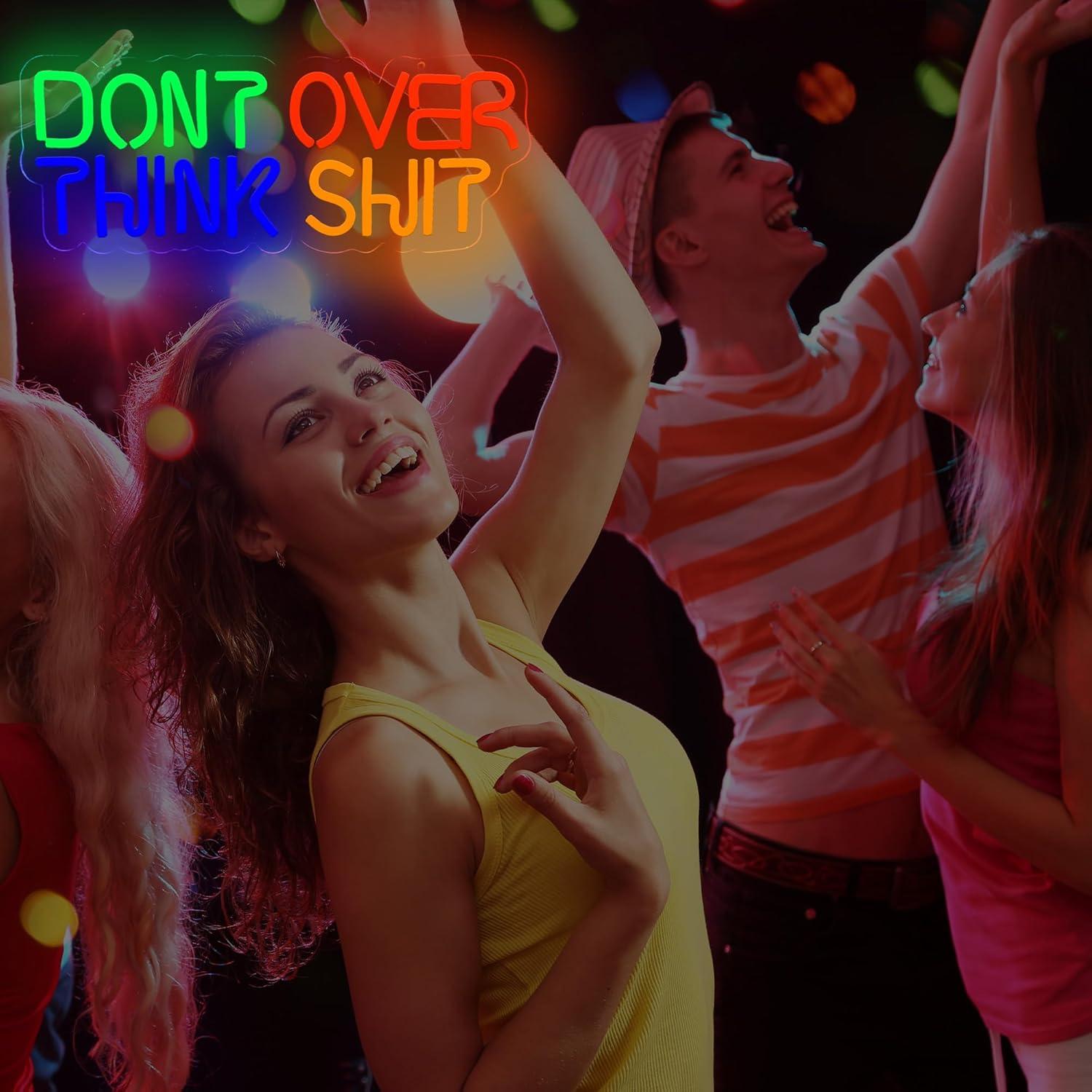 Letrero de Neón LED LAXUEDEER USB 43.69x19.30cm Azul