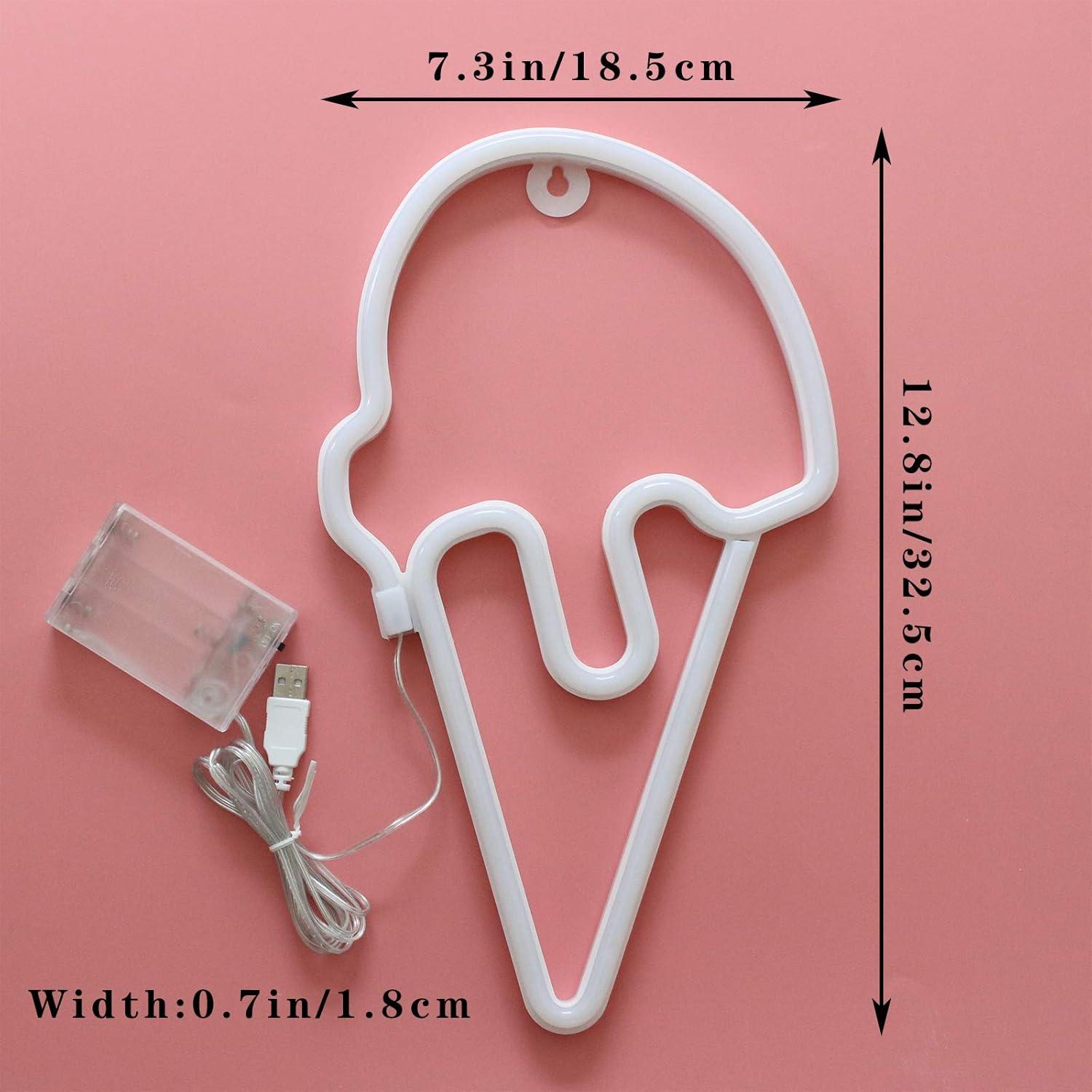 Luz Nocturna Helado YAOZHOU LED Rosa 4.5V Decoración