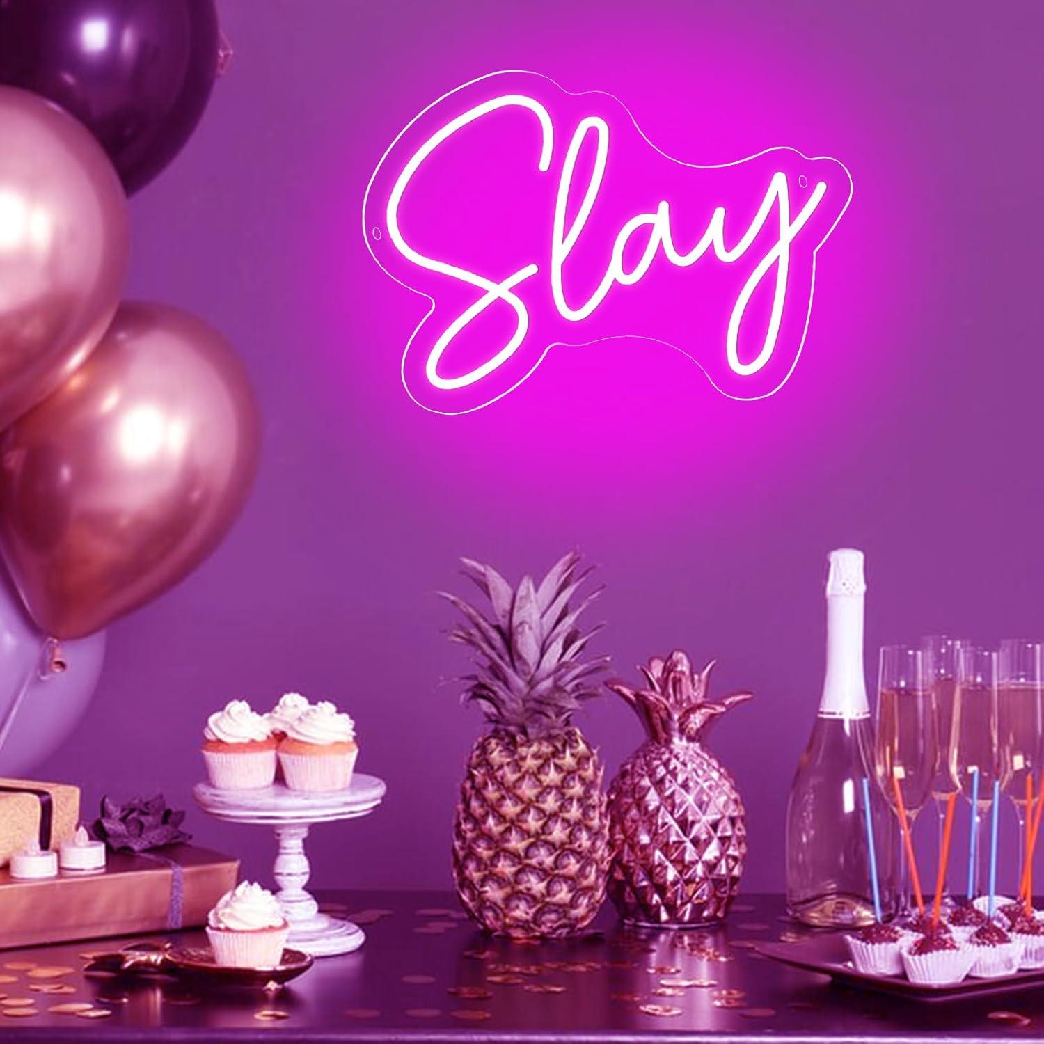 Letrero Neón LED Rosa 25.4x20.3 cm para Decoración USB