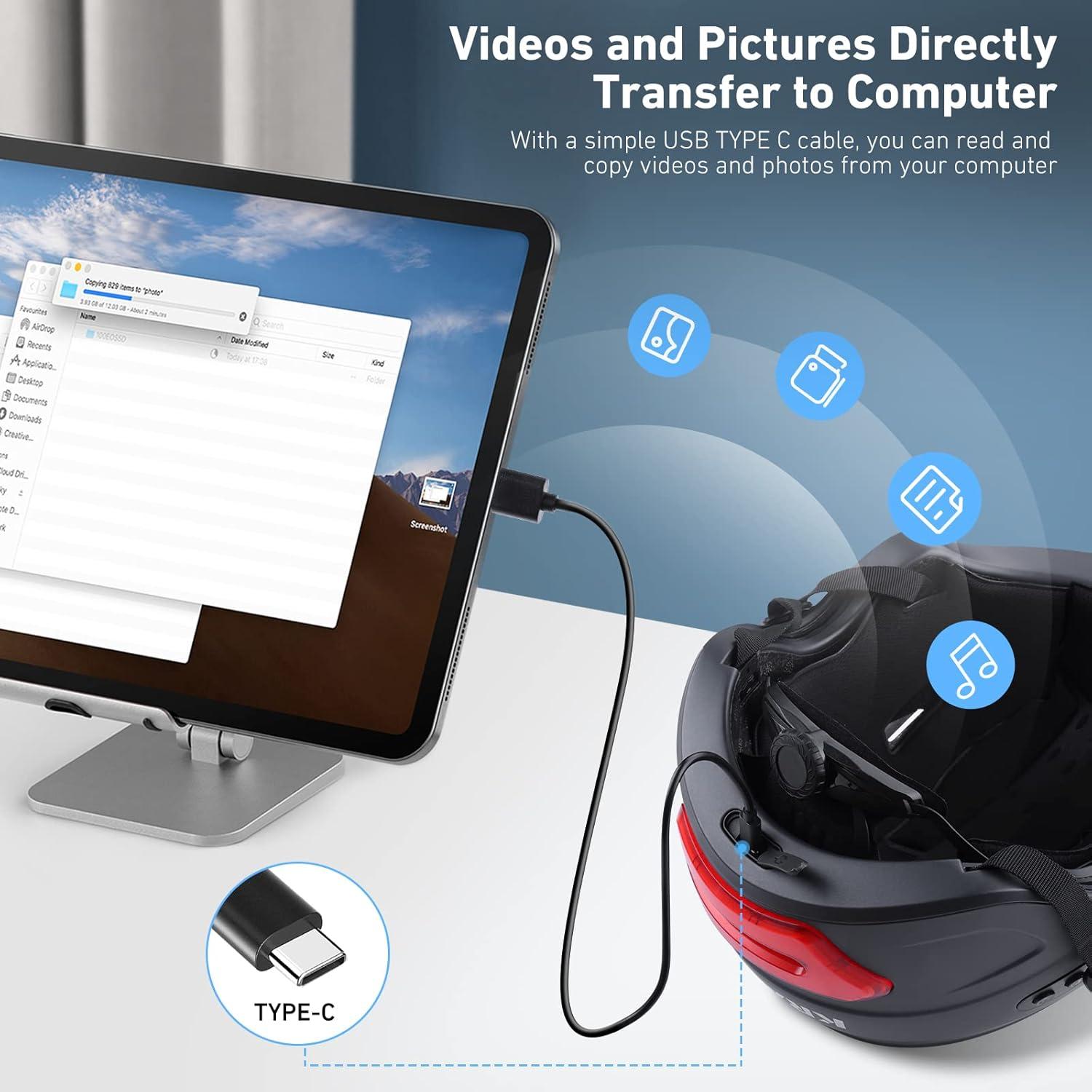 Casco Inteligente KRS-S1 con Cámara y Bluetooth 2022