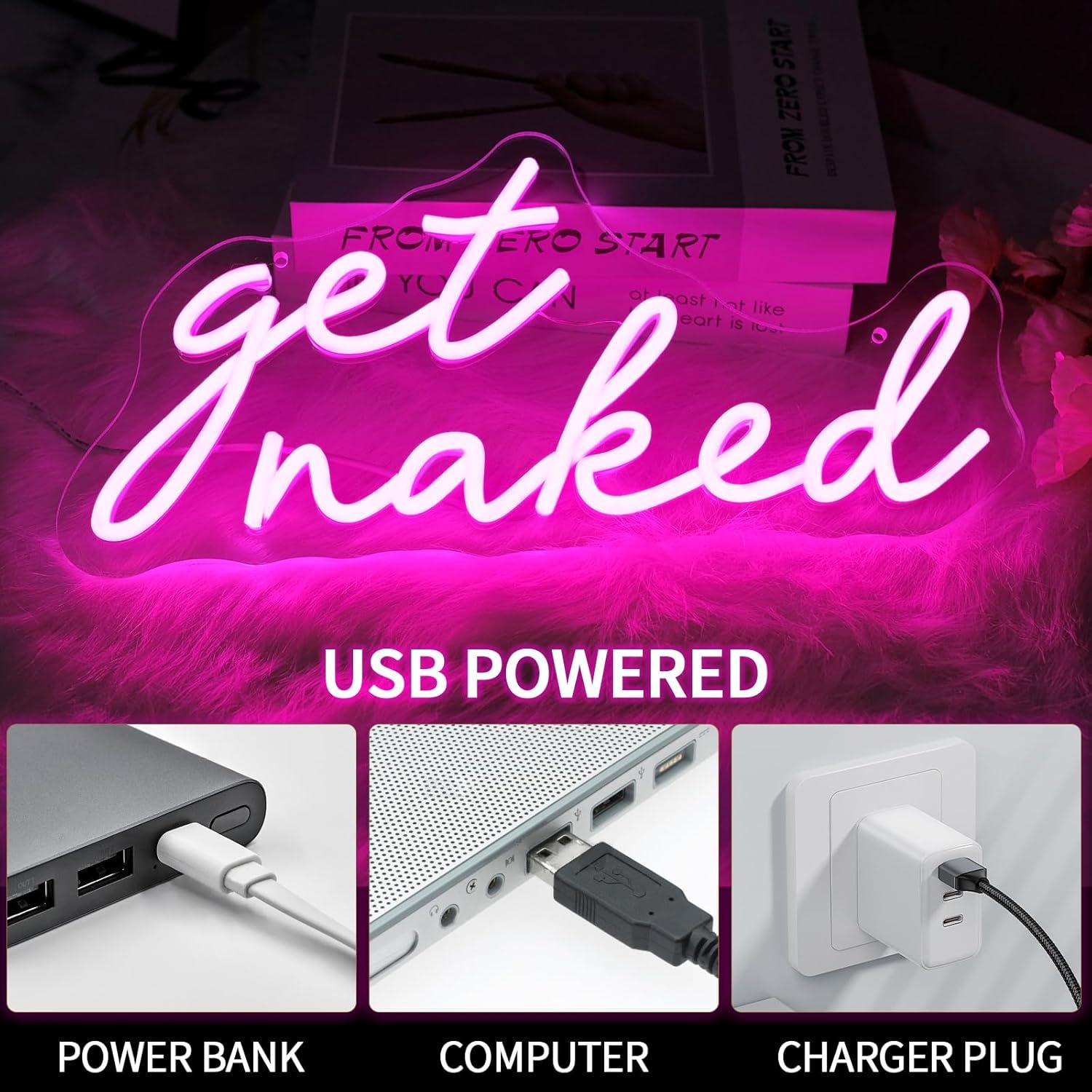 Luz de Neón LED Get Naked Regulable para Decoración