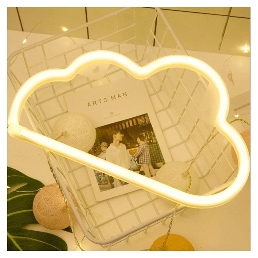 Luz de Neón Nube LED BEMOMENT Blanca para Decoración