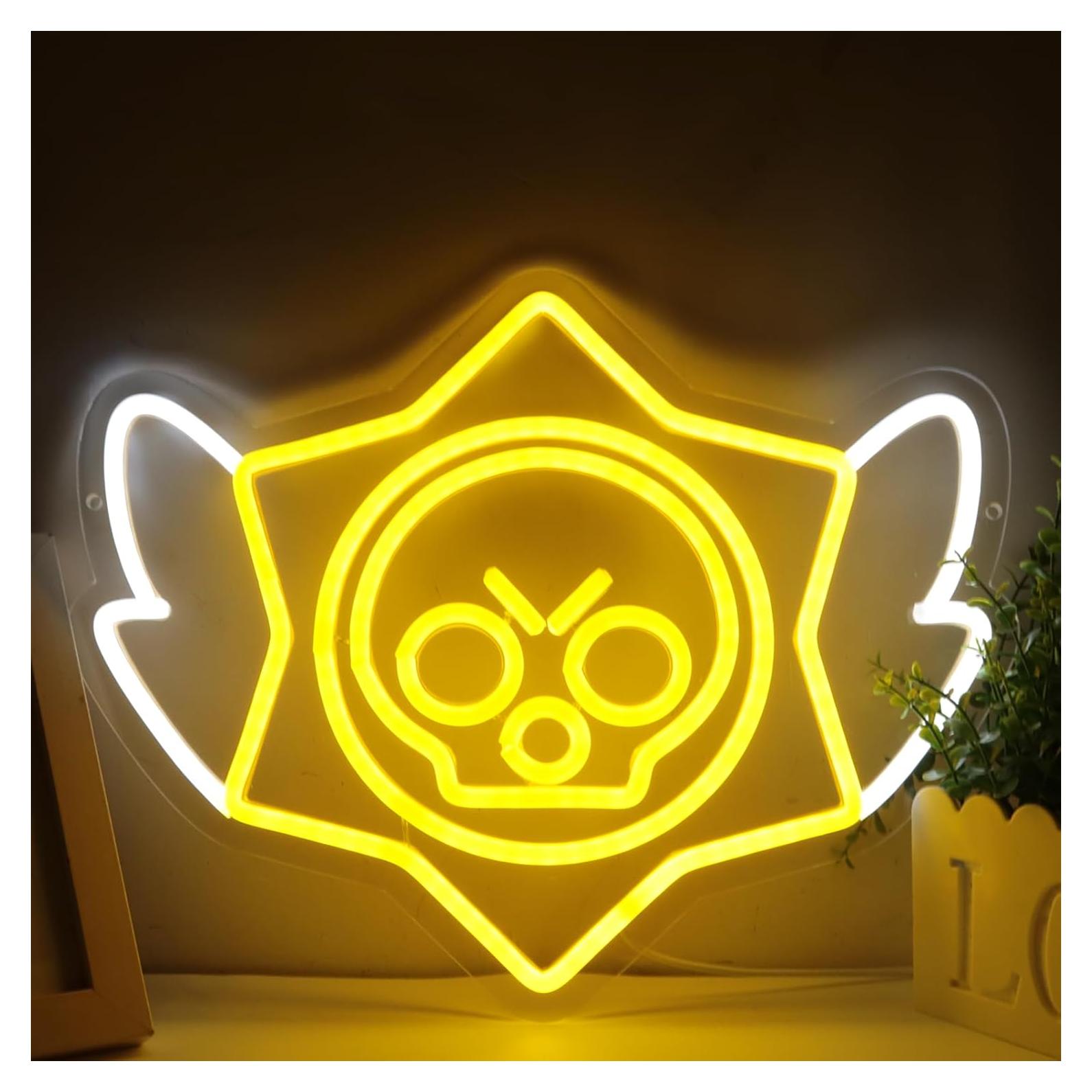 Luz de Neón LED Estrellas lmprintNook 43x33 cm Regulable