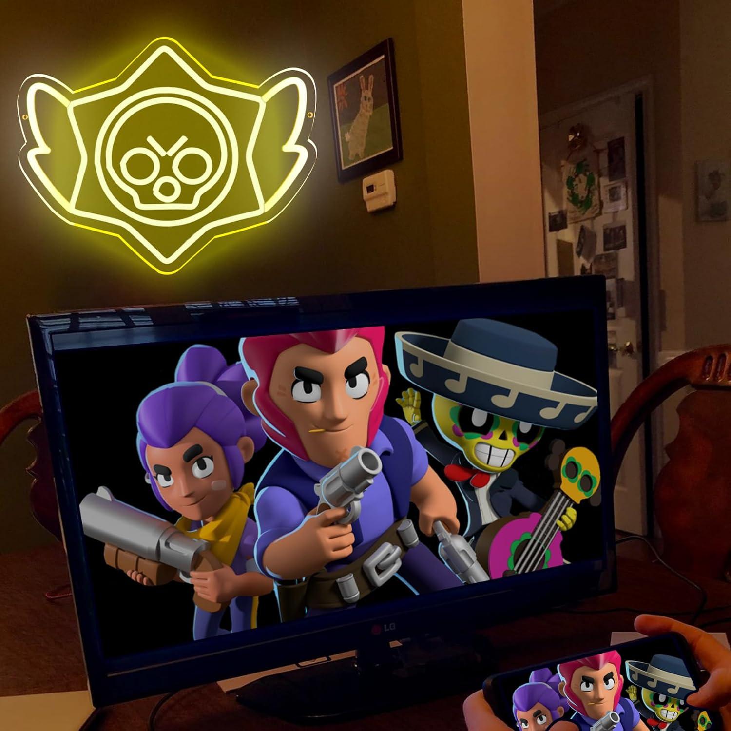 Luz de Neón LED Estrellas lmprintNook 43x33 cm Regulable