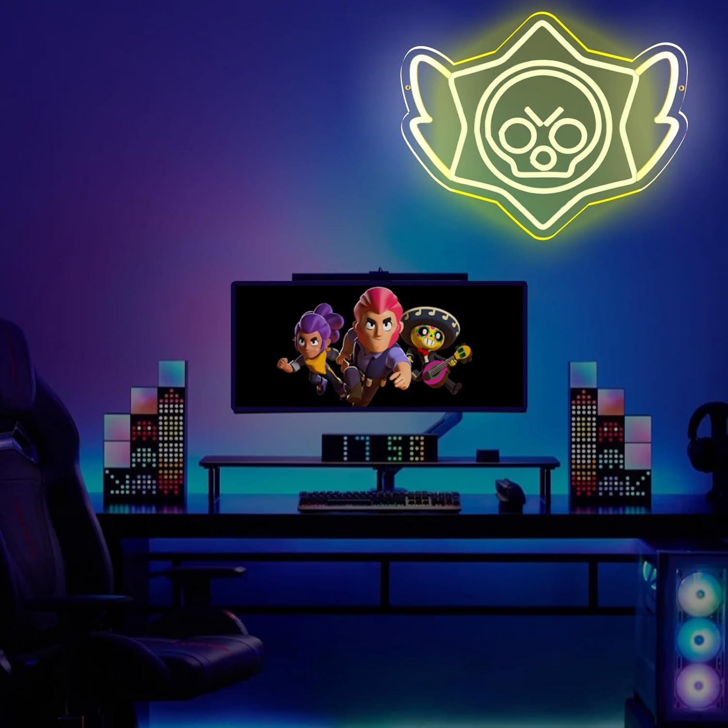 Luz de Neón LED Estrellas lmprintNook 43x33 cm Regulable