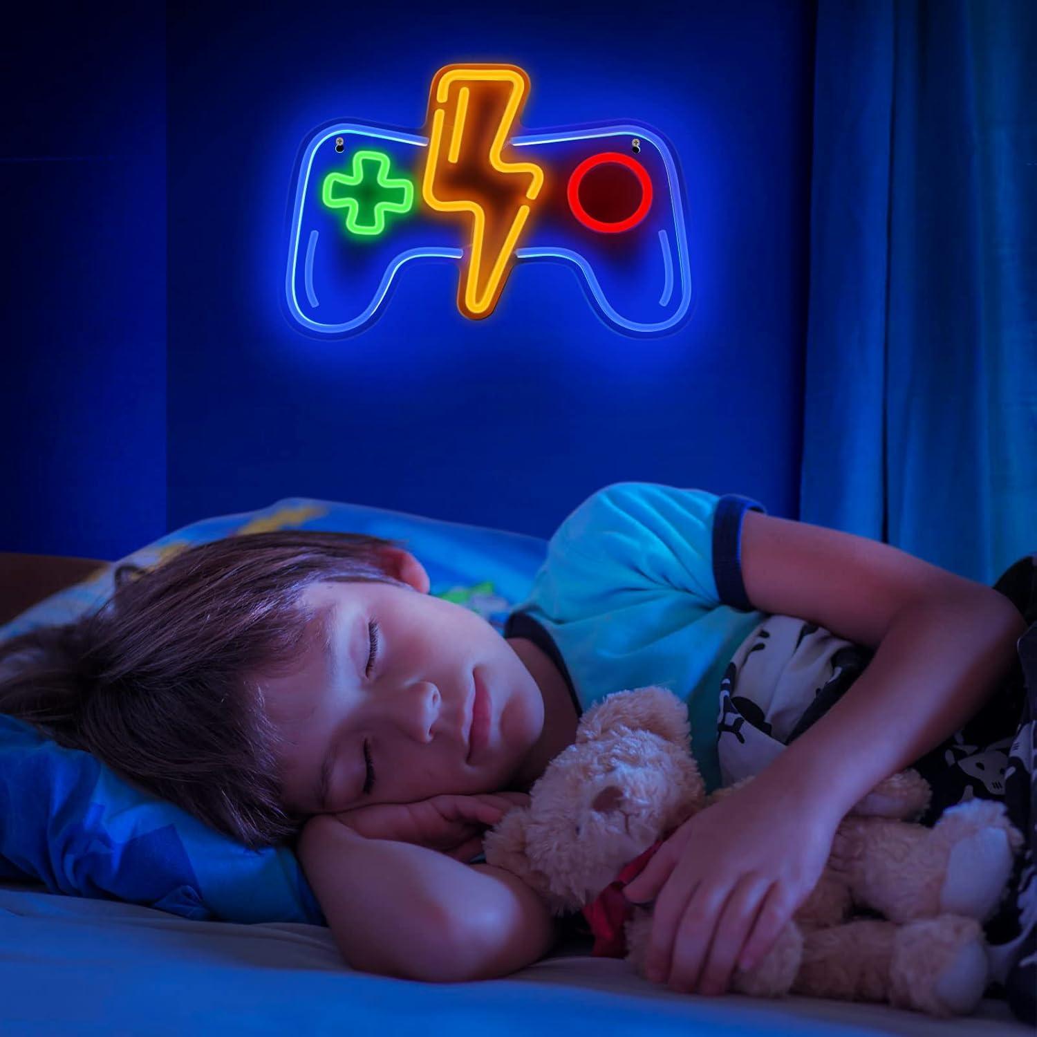 Luz Neon LED Ranslen Gamepad 40x26.7cm Decoración Gamer