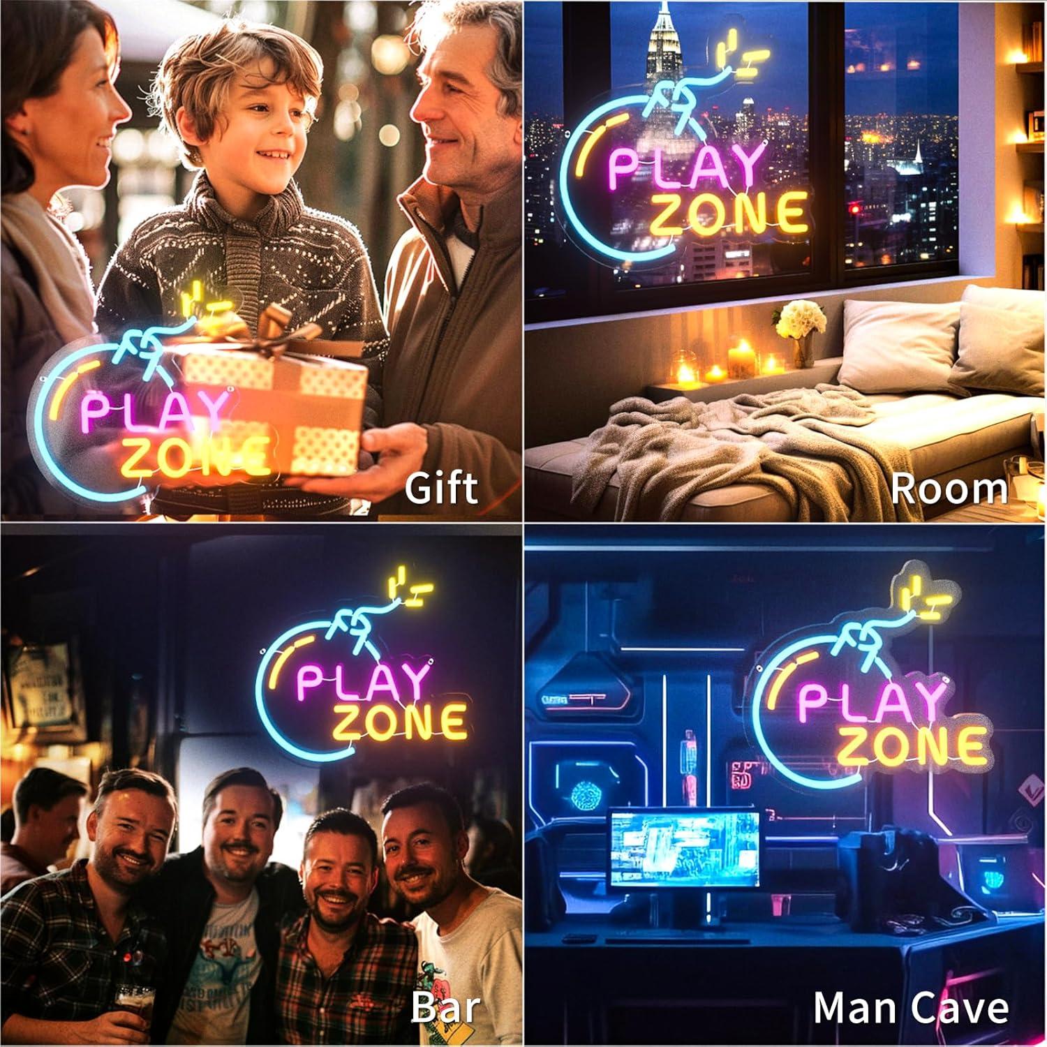 Letrero de Neón Bomb Gamer Maleoruigy 35x32 cm LED Regulable