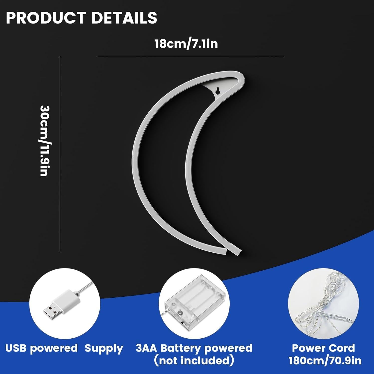 Campana de Navidad Neón Amarilla Ganrami - Decoración USB/Batería