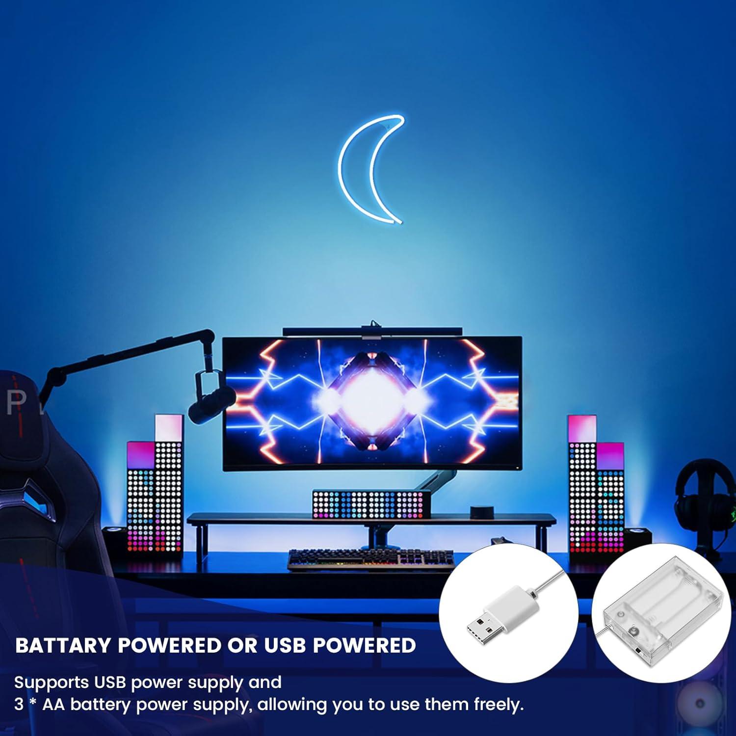 Campana de Navidad Neón Amarilla Ganrami - Decoración USB/Batería