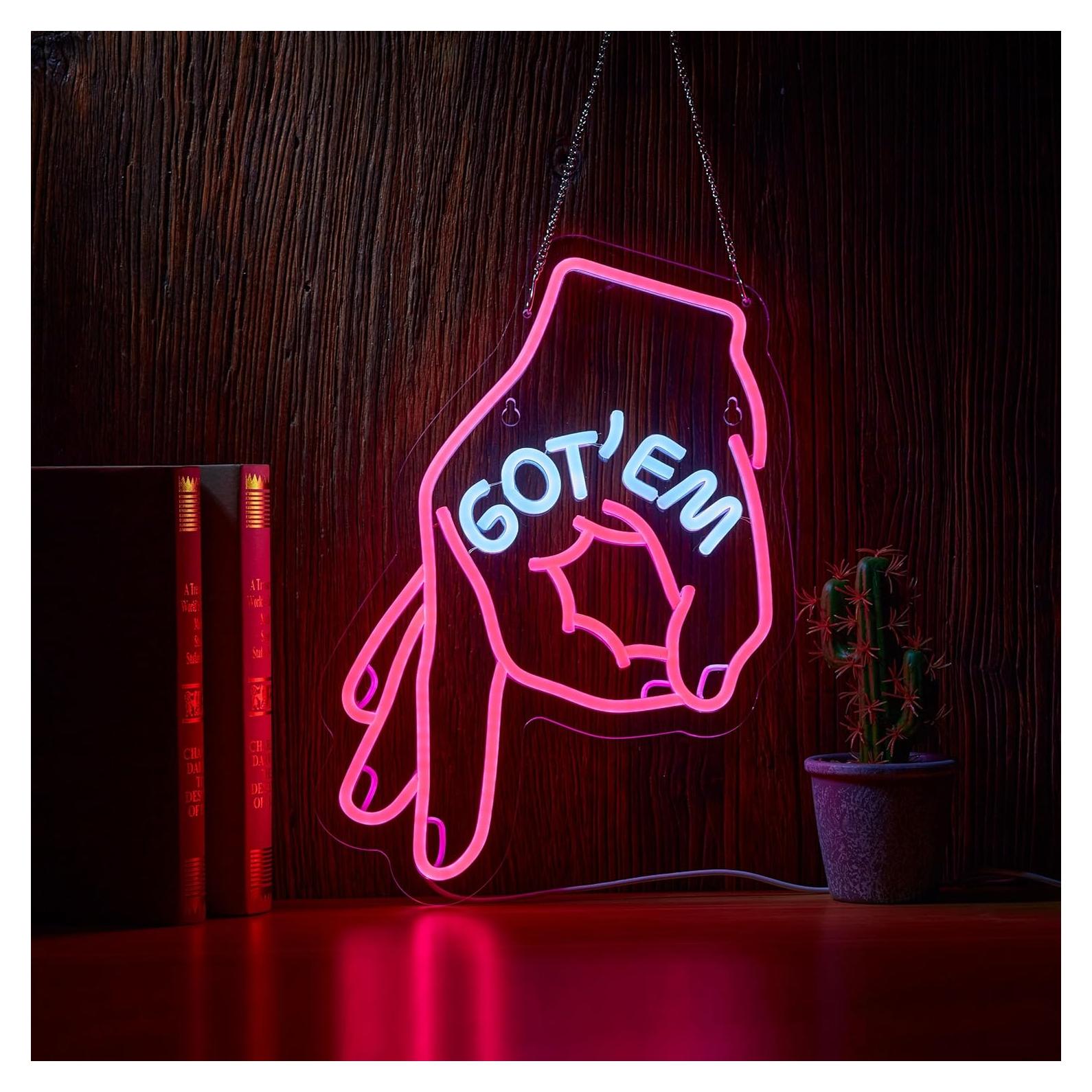 Letrero Neón GOT EM ZODZ 42x32 cm Luz LED Regulable