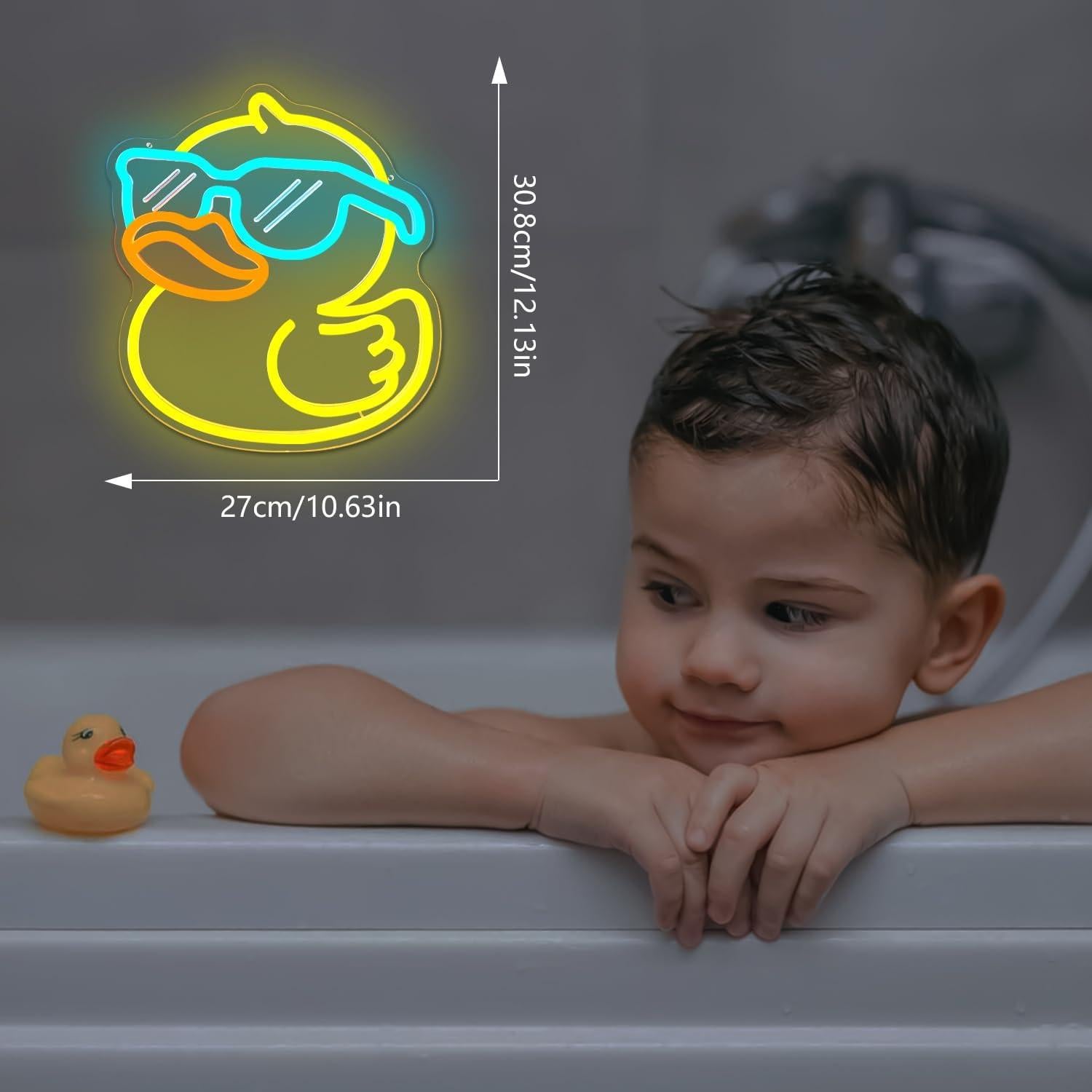 Luz de Neón Pato Ajoyferris LED Regulable para Dormitorio