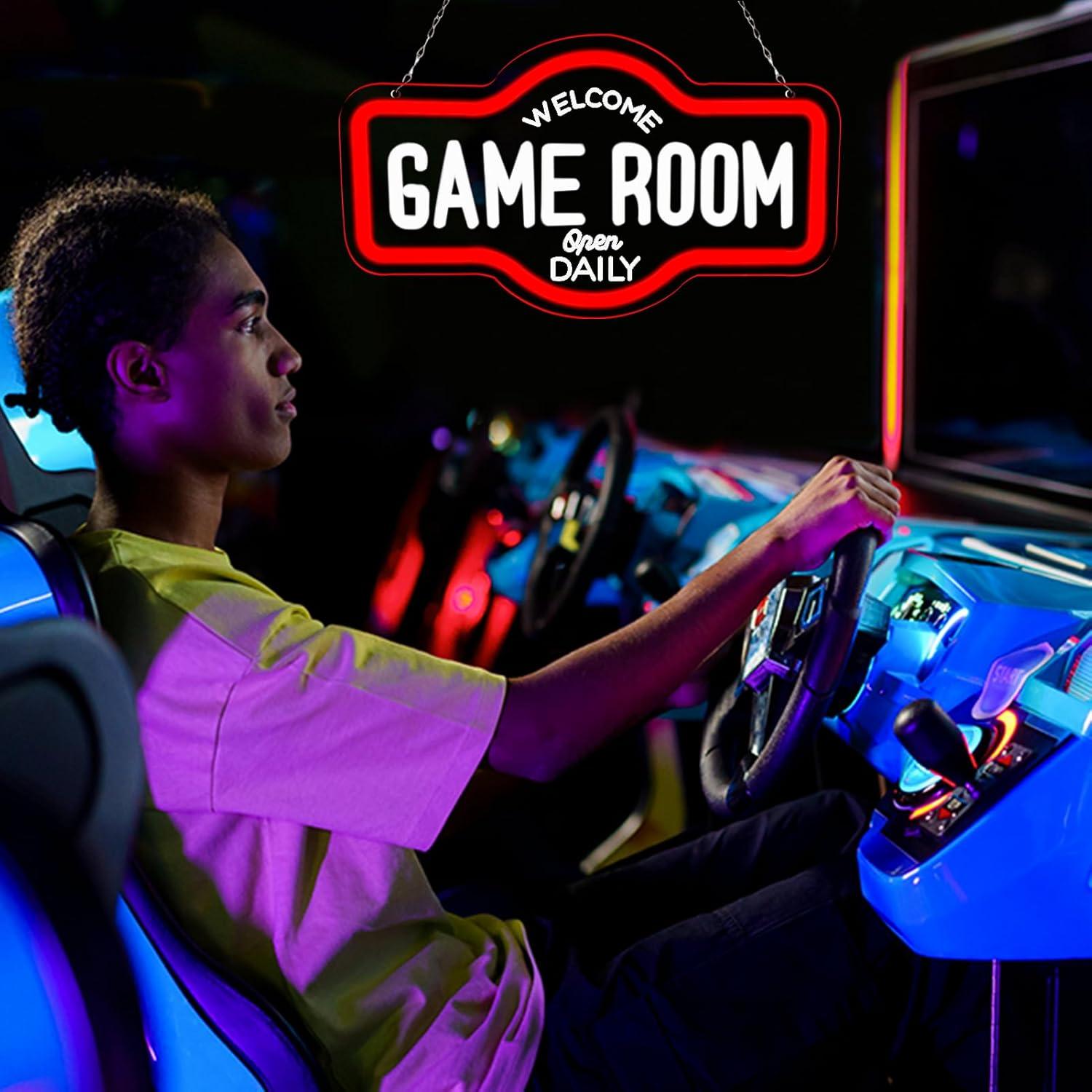 Luz de Neón WittyRhE Sala de Juegos 43x25 cm USB Acrílico