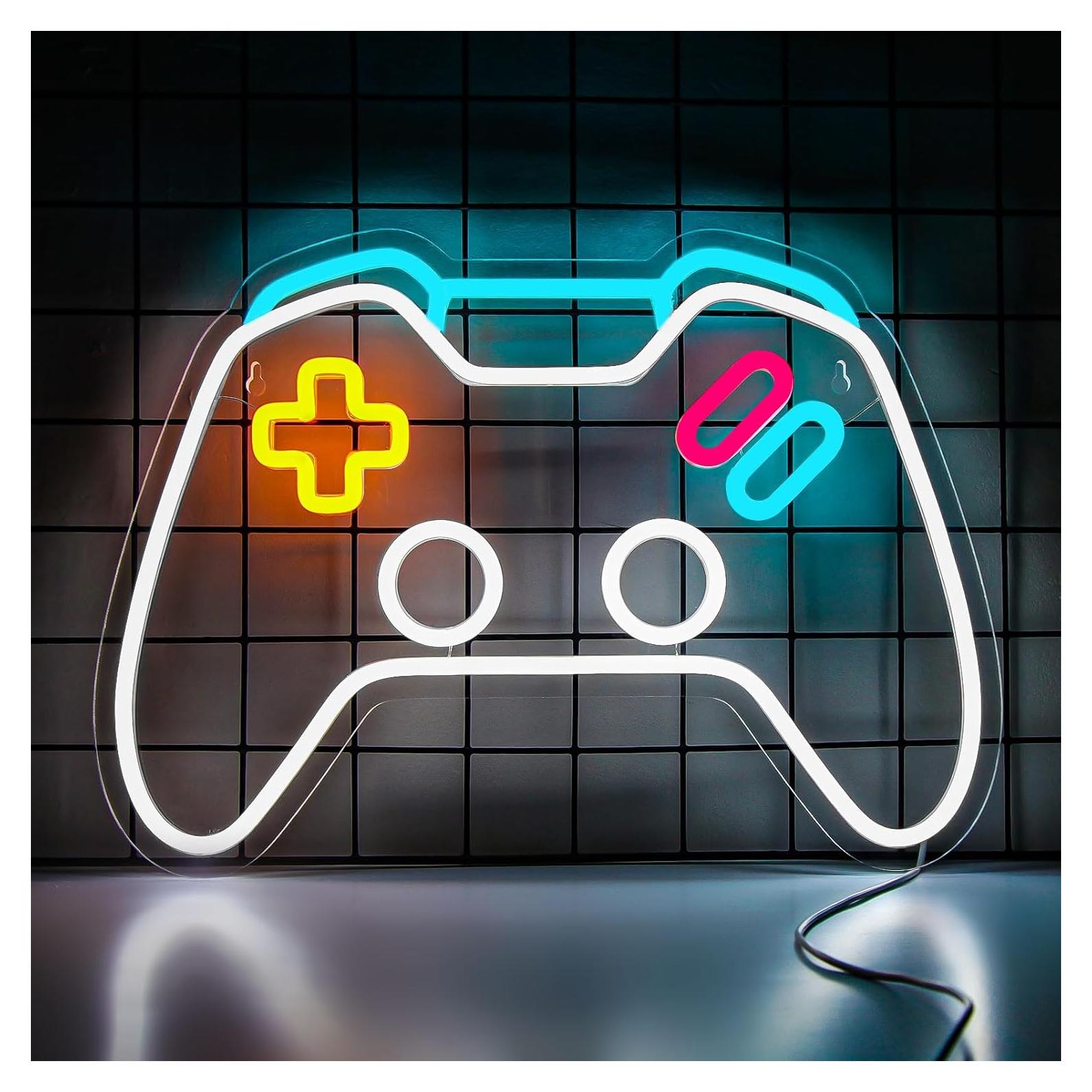 Luz de Neón Regulable Gevbay Gamepad 42.9x27 cm USB