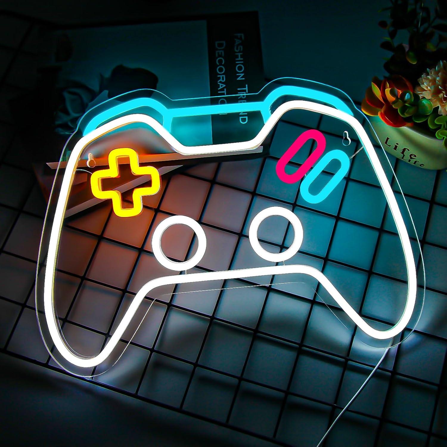 Luz de Neón Regulable Gevbay Gamepad 42.9x27 cm USB