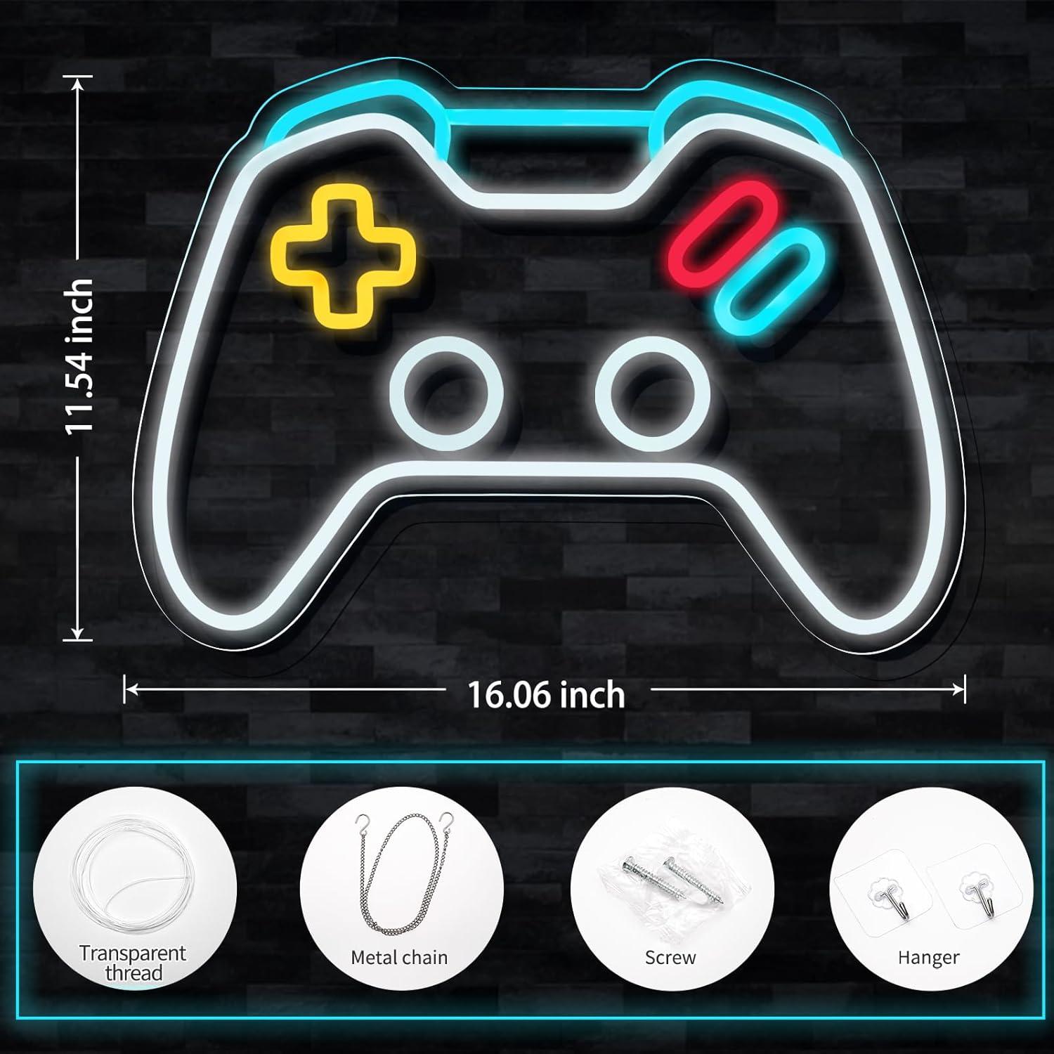 Luz de Neón Regulable Gevbay Gamepad 42.9x27 cm USB