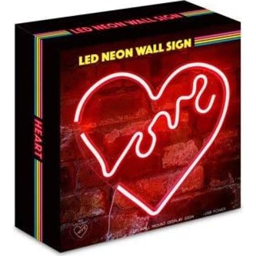 Luz LED Neón Rojo Amor Isaac Jacobs 35.56x35.56 cm USB