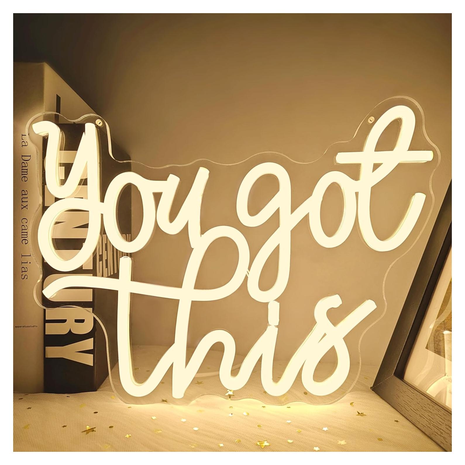 Letrero de Neón LED You Got This CinsYarn 30x10 cm Regulable