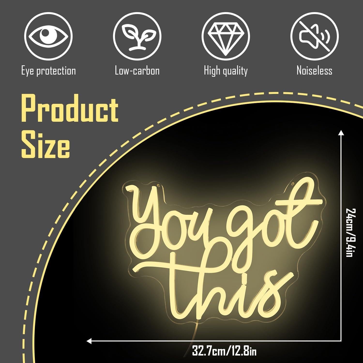 Letrero de Neón LED You Got This CinsYarn 30x10 cm Regulable