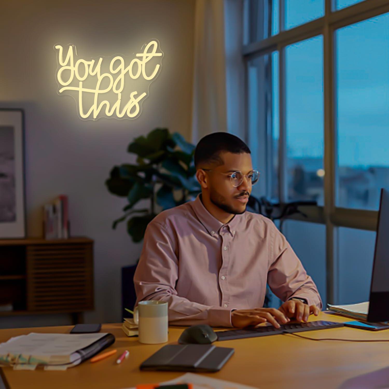 Letrero de Neón LED You Got This CinsYarn 30x10 cm Regulable