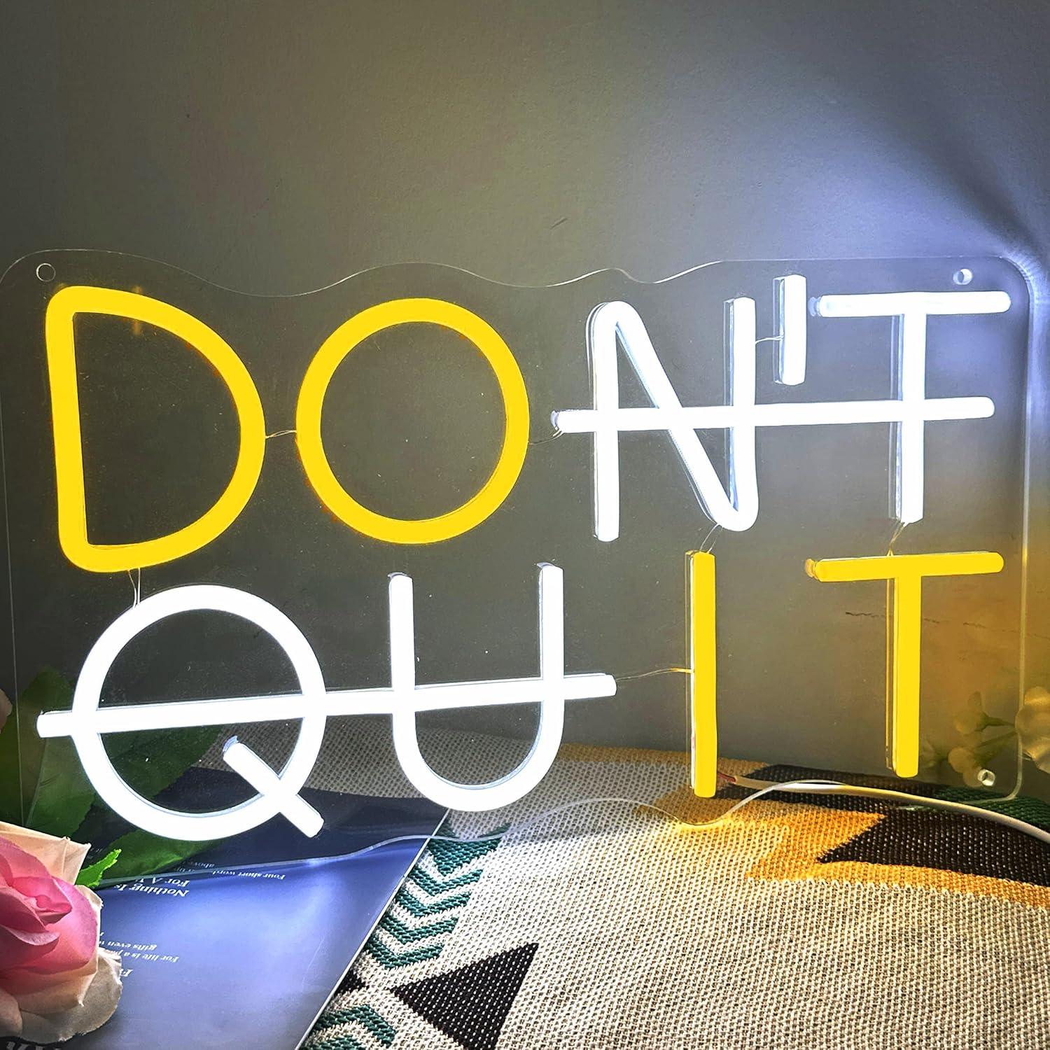 Letrero Neón LED No Te Rindas YLSZZO 39.88x22.86cm USB