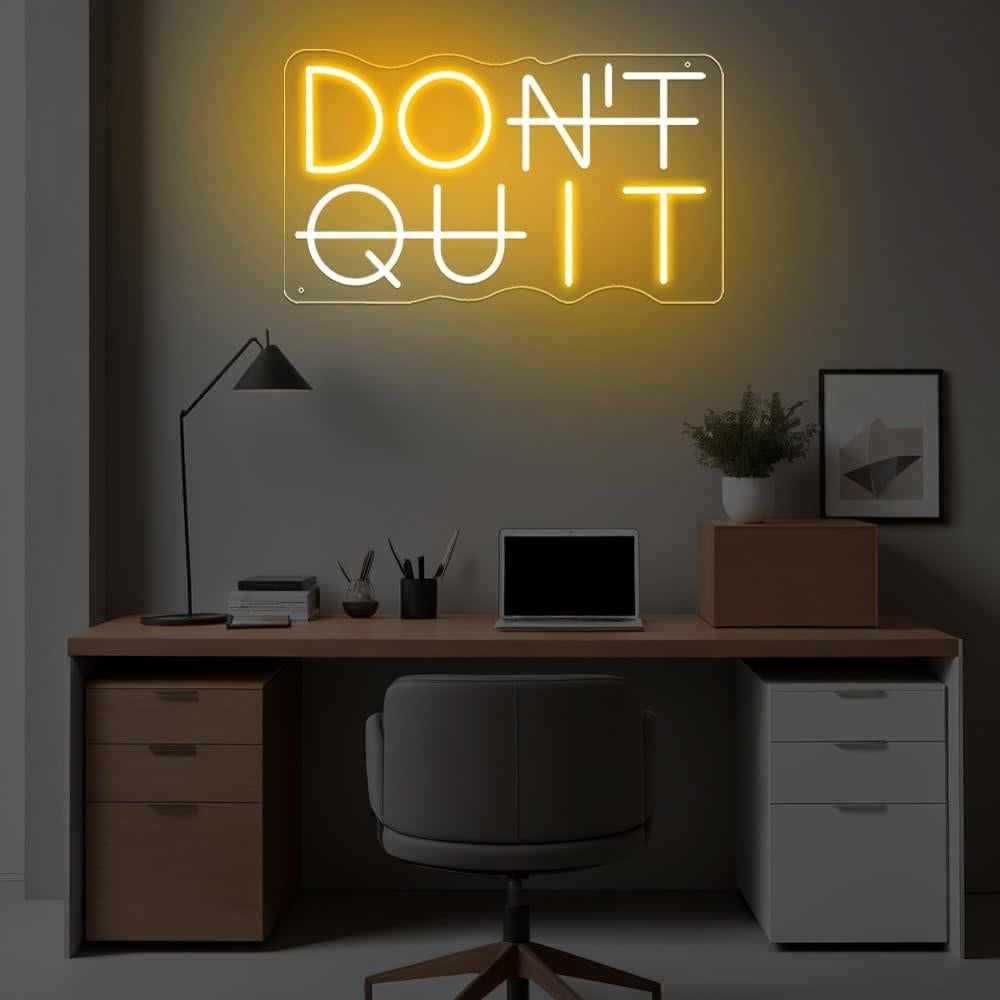 Letrero Neón LED No Te Rindas YLSZZO 39.88x22.86cm USB