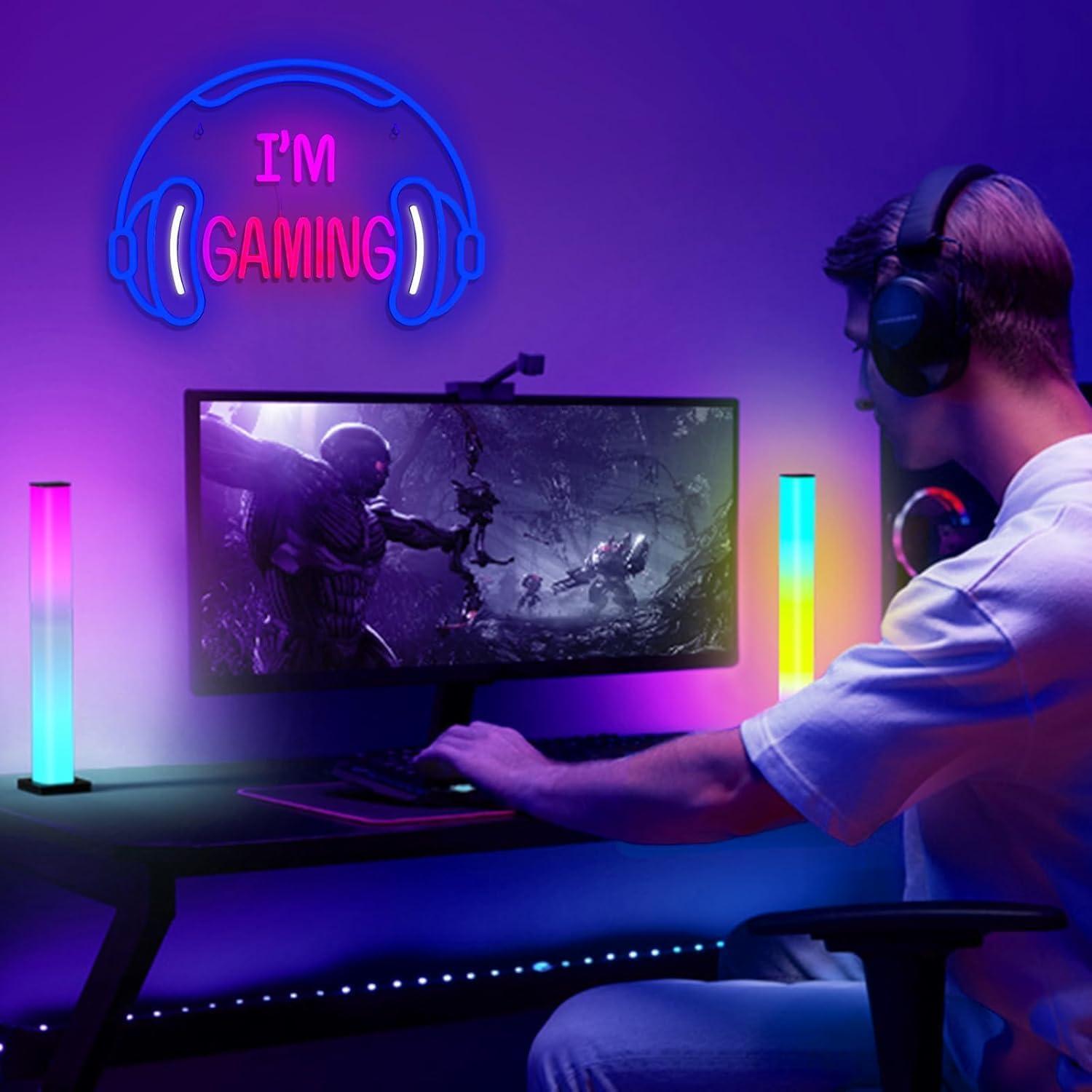 Cartel de Neón LED para Auriculares de Juego - Decoración USB
