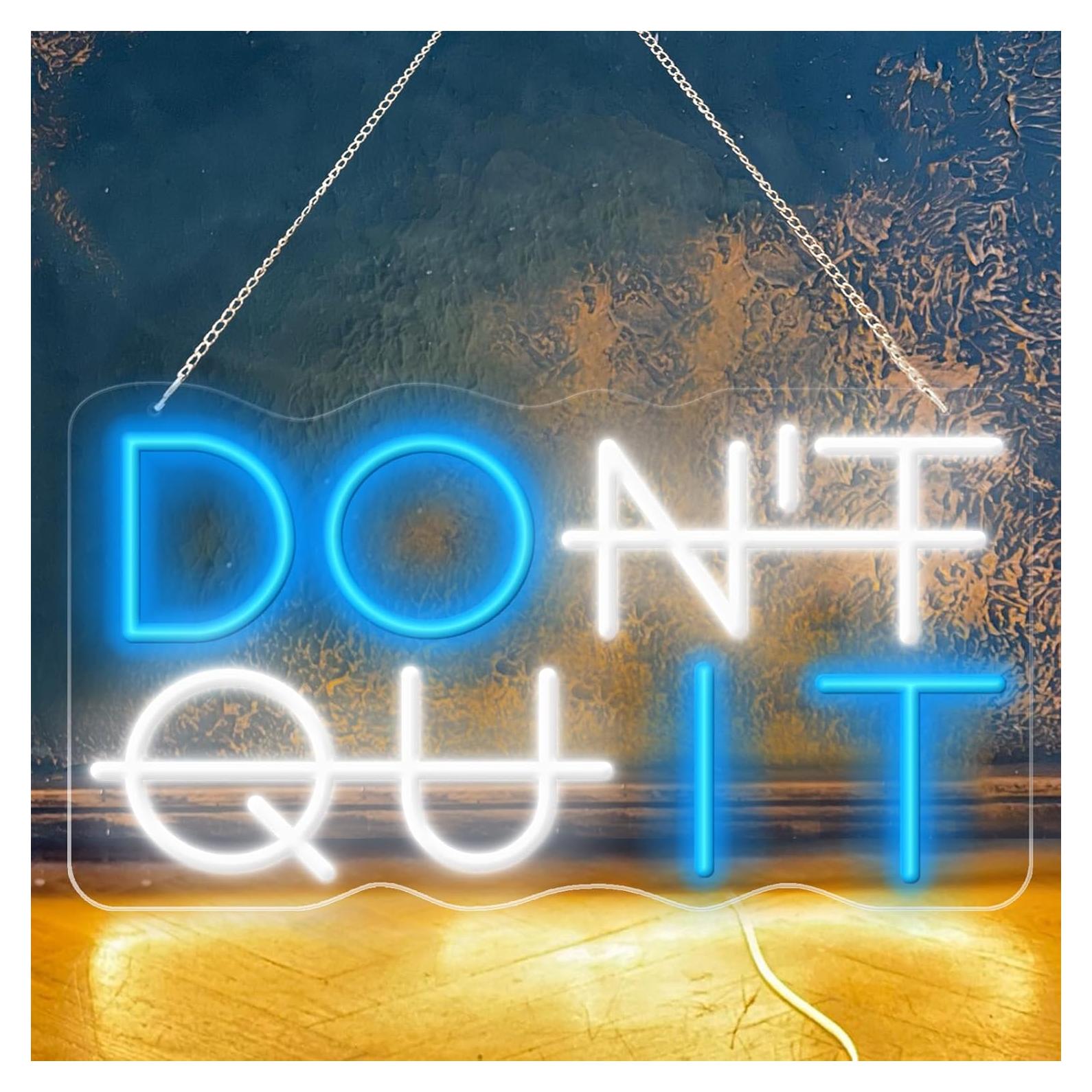 Cartel de Neón KENFARI No Te Rindas 42x23cm USB Ajustable