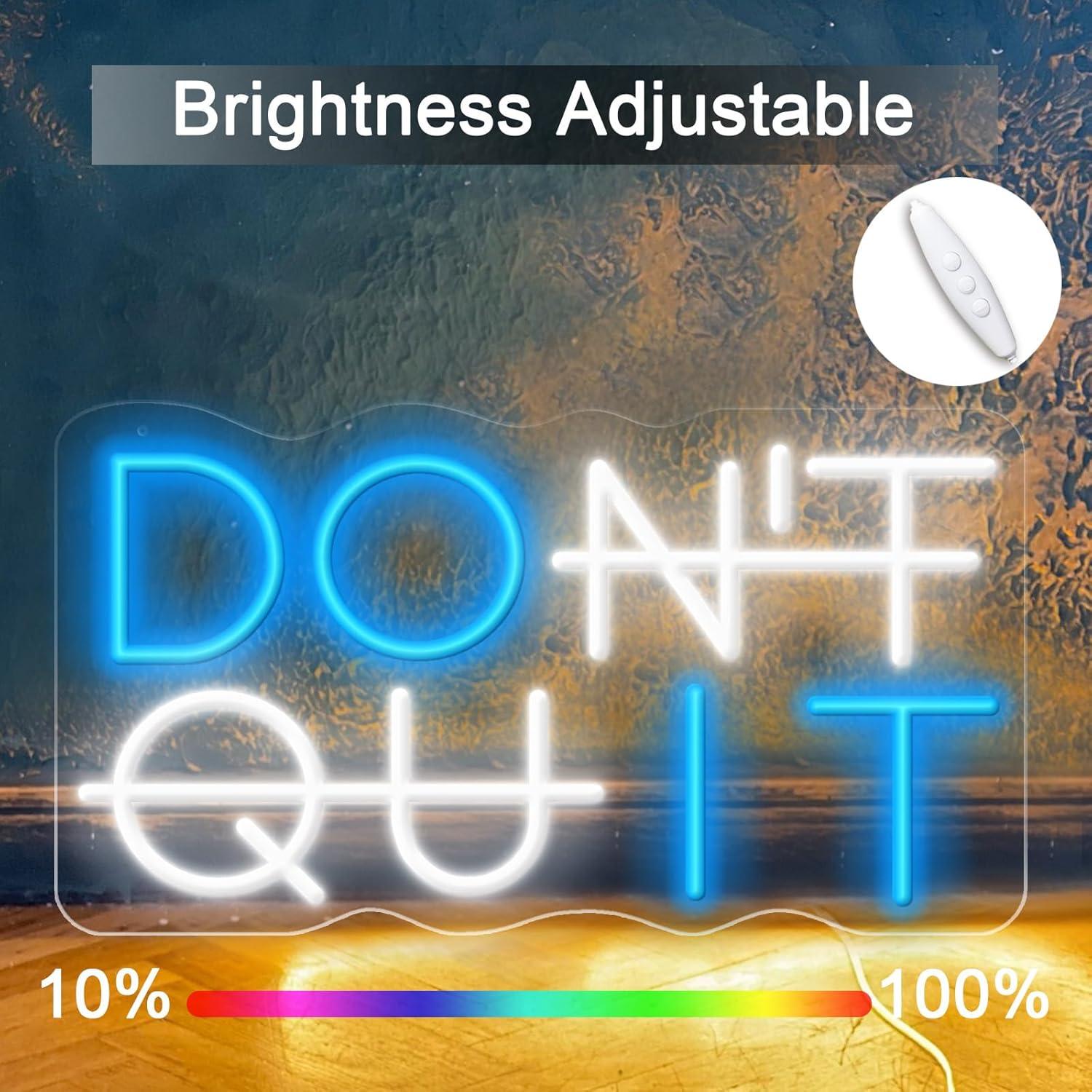 Cartel de Neón KENFARI No Te Rindas 42x23cm USB Ajustable