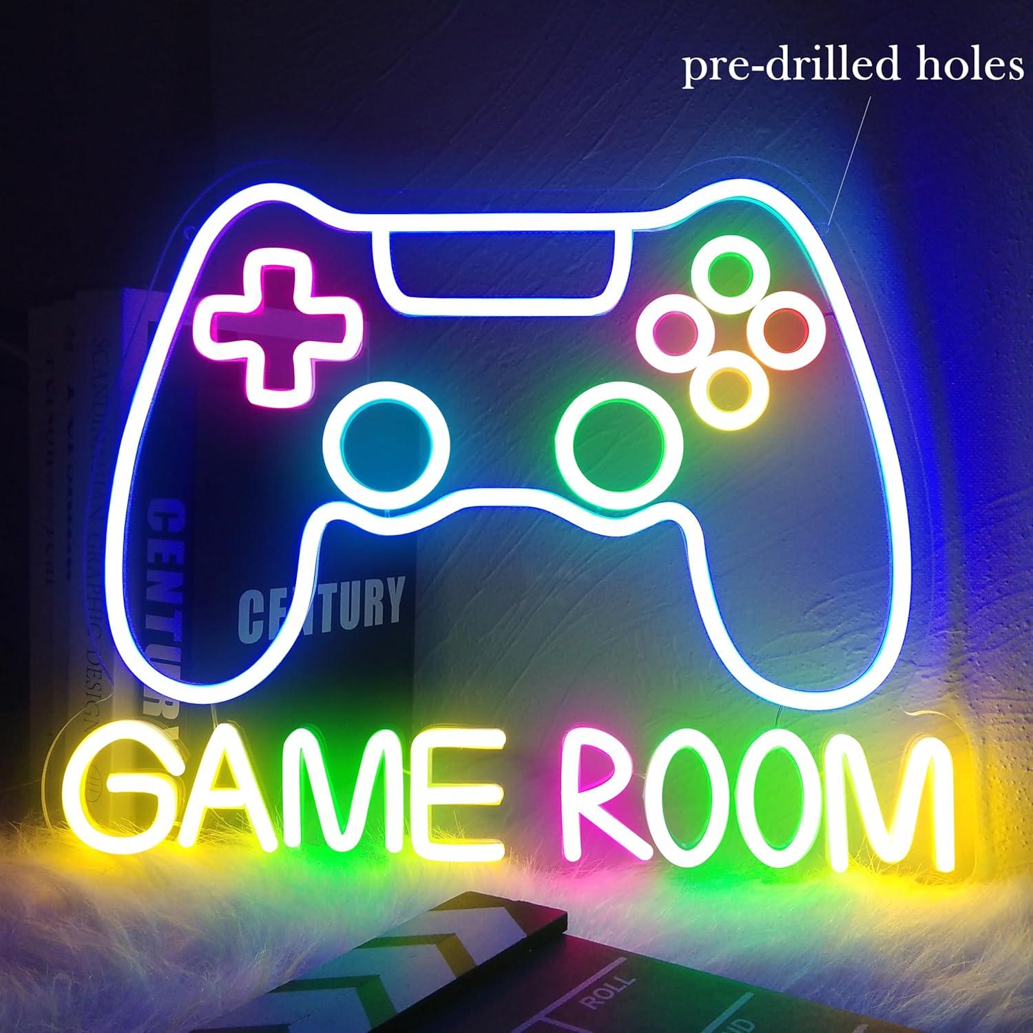 Luz de Neón Gamer LED Regulable 43x33 cm USB XMFRNIDV