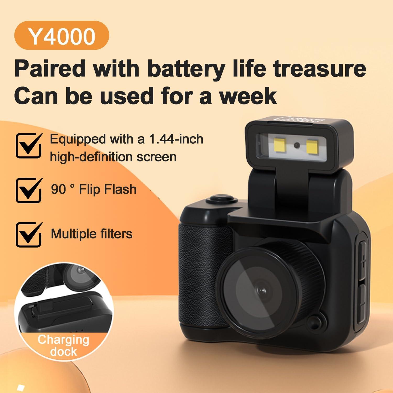 Cámara Retro Snap GSNAGOLE 1080p Mini Llavero 128GB