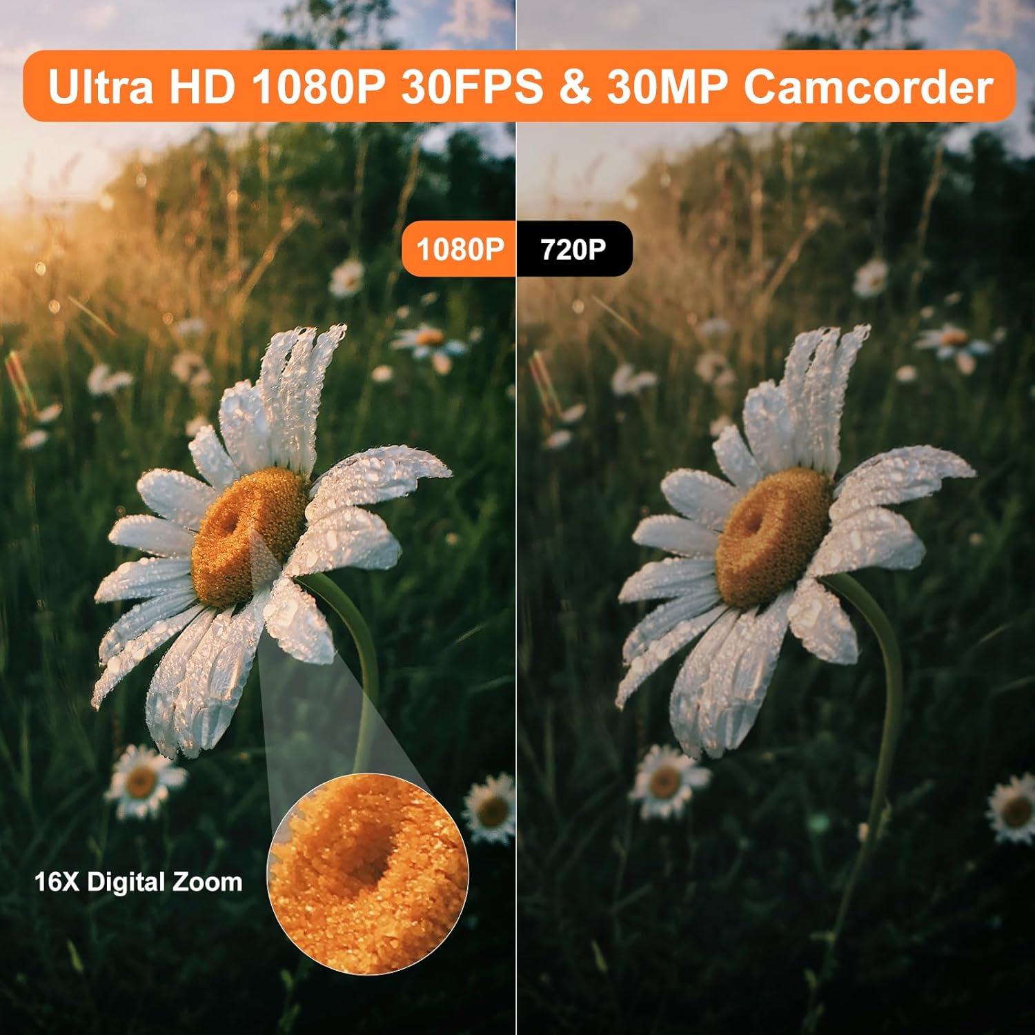 Cámara de Video Ordro HDV-V12 1080P Infrarroja con 16GB