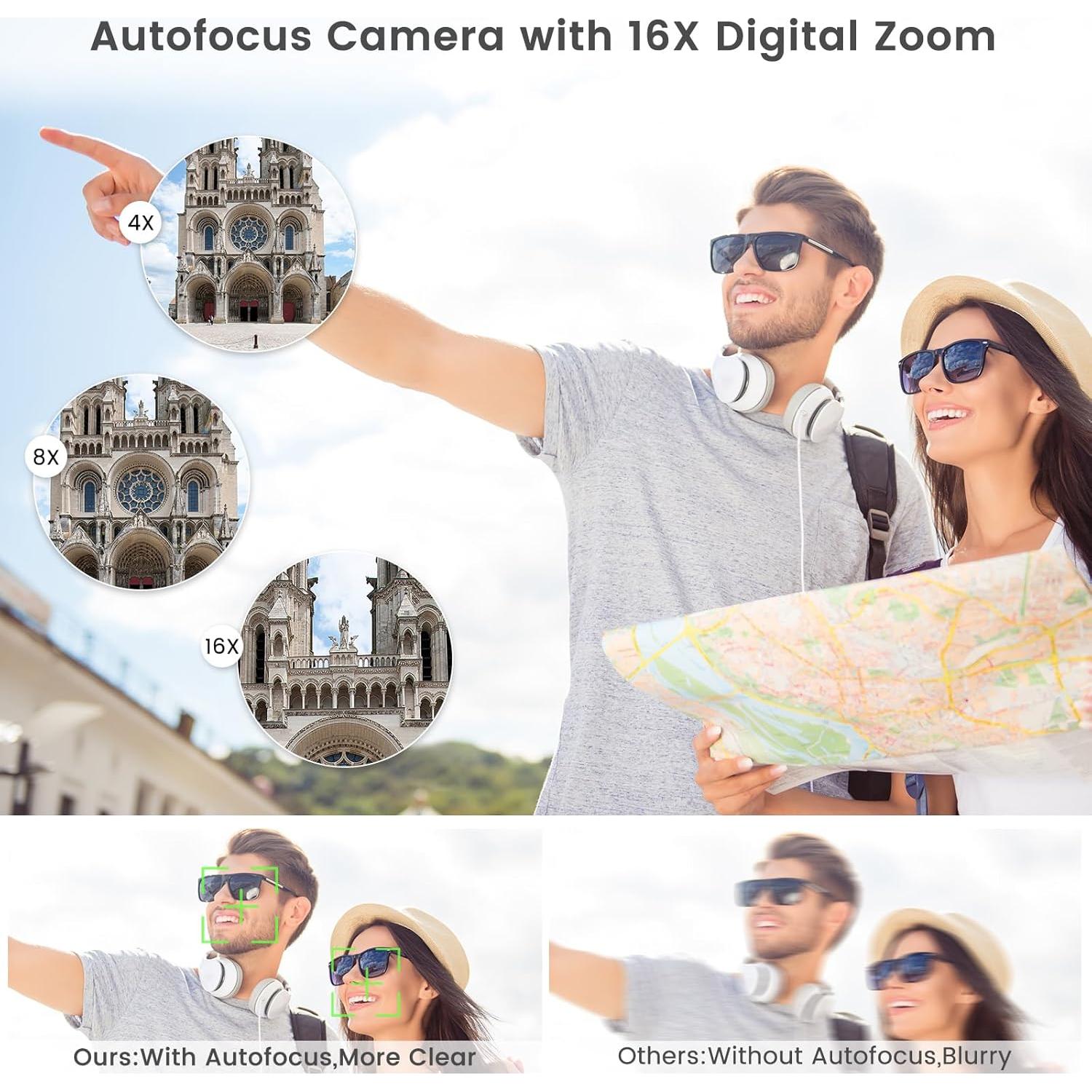 Cámara Digital 8K UIKICON WD05 con Pantalla Táctil 4"