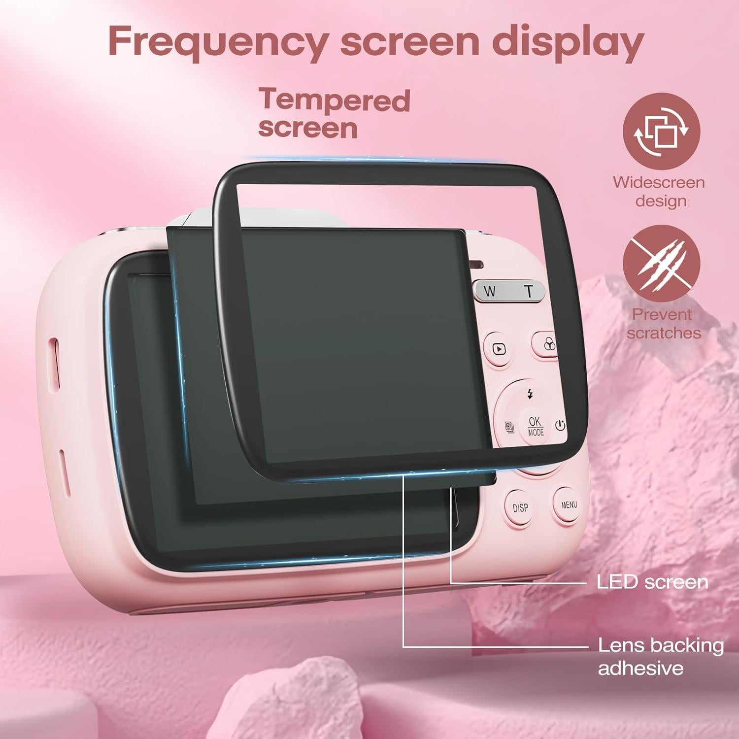 Cámara Digital 5K Camcordy G7 Rosa 80MP con Tarjeta 32GB