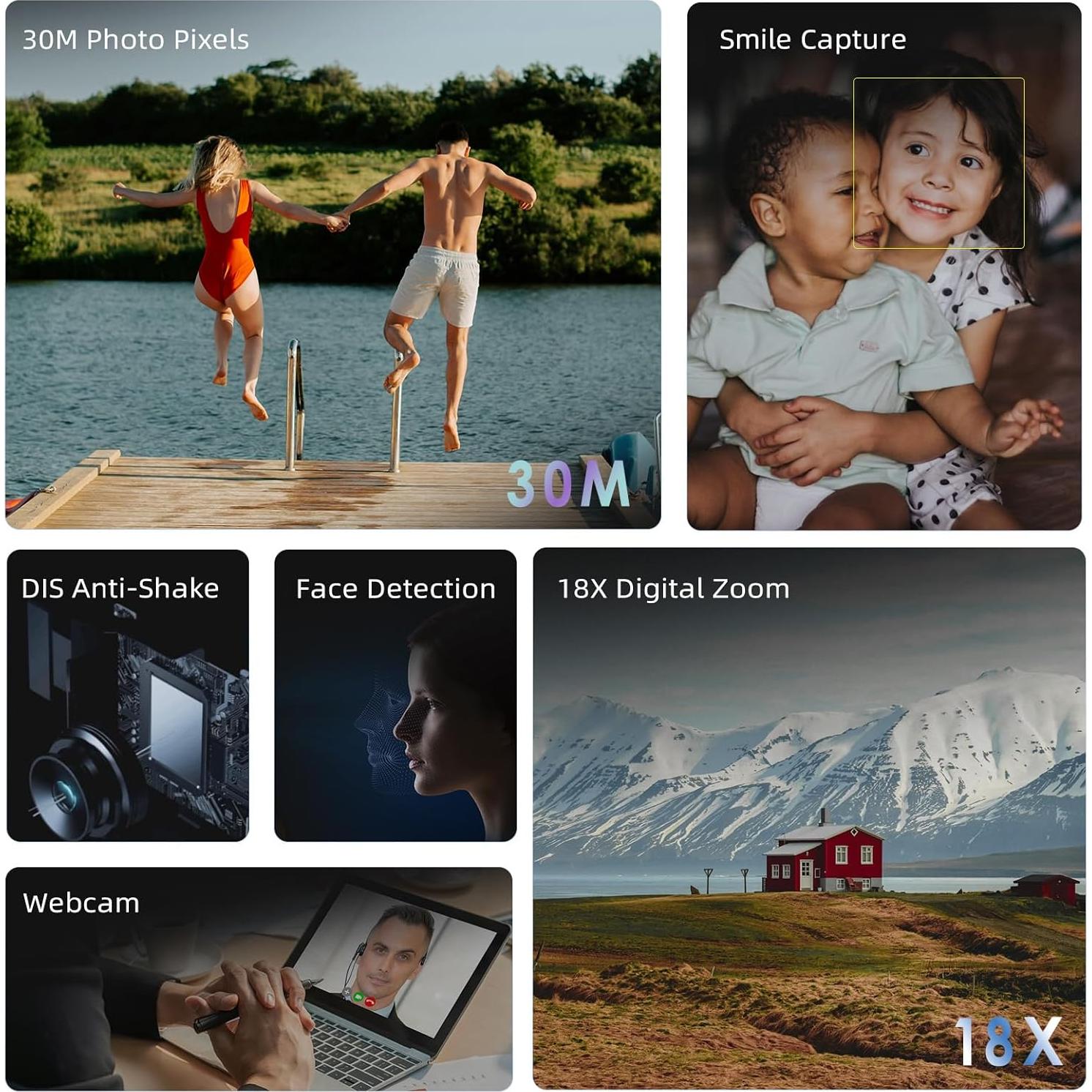 Cámara de Video ORDRO LM-ORDRO B320 1080P 30FPS Zoom 18X