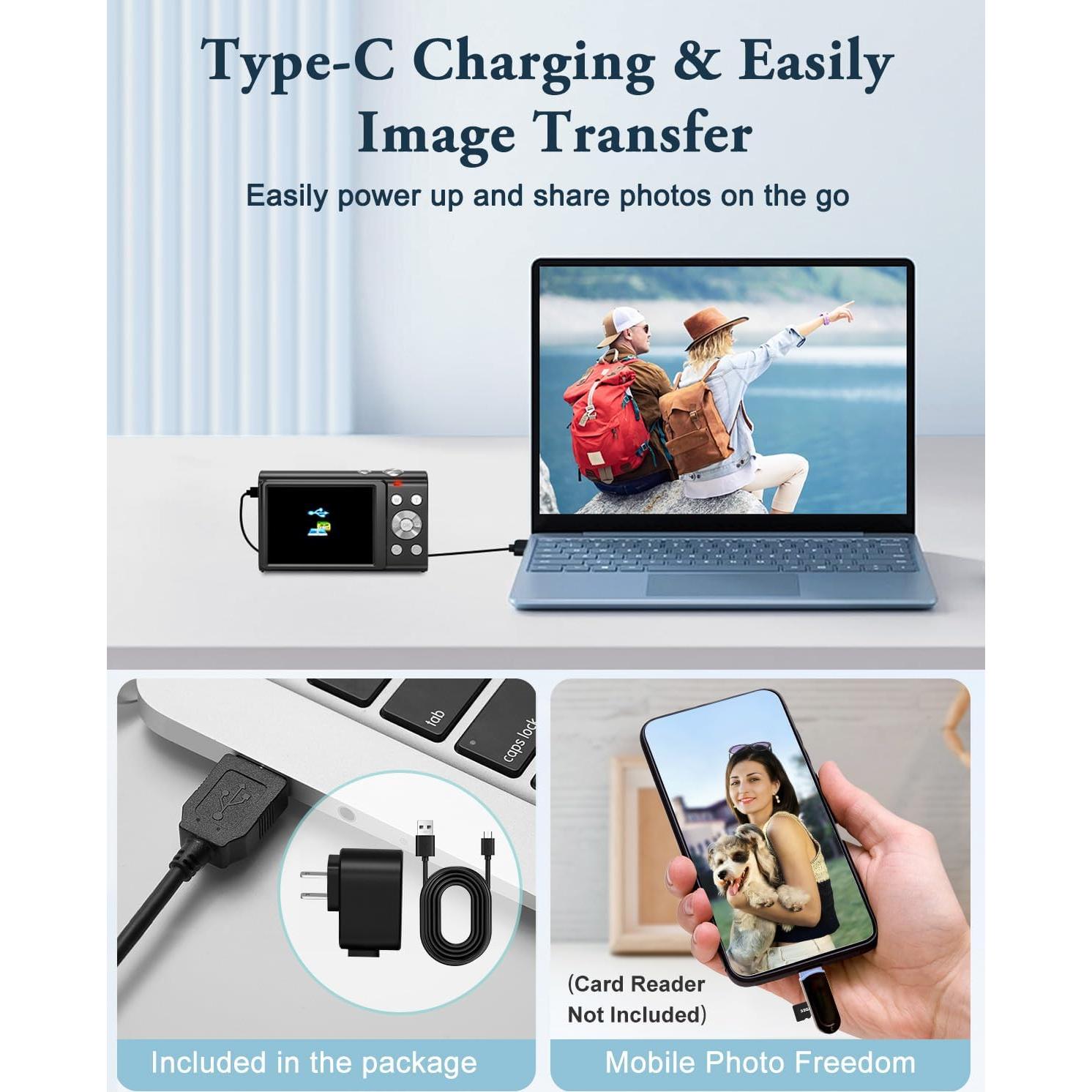 Cámara Digital 4K IGXHAVIZ DC402 48MP Compacta con Zoom 16X