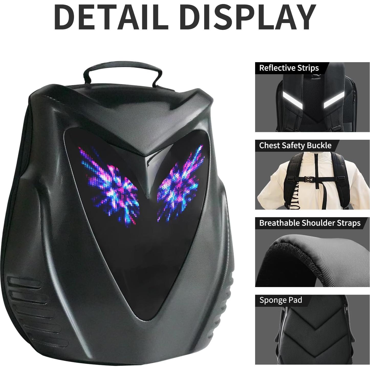 Mochila LED DABASHAN para Motocicleta 30L Impermeable